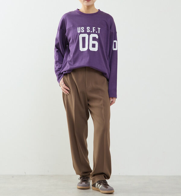 SOFFITTO「フットボールロングTシャツ」|Tシャツ・カットソー|