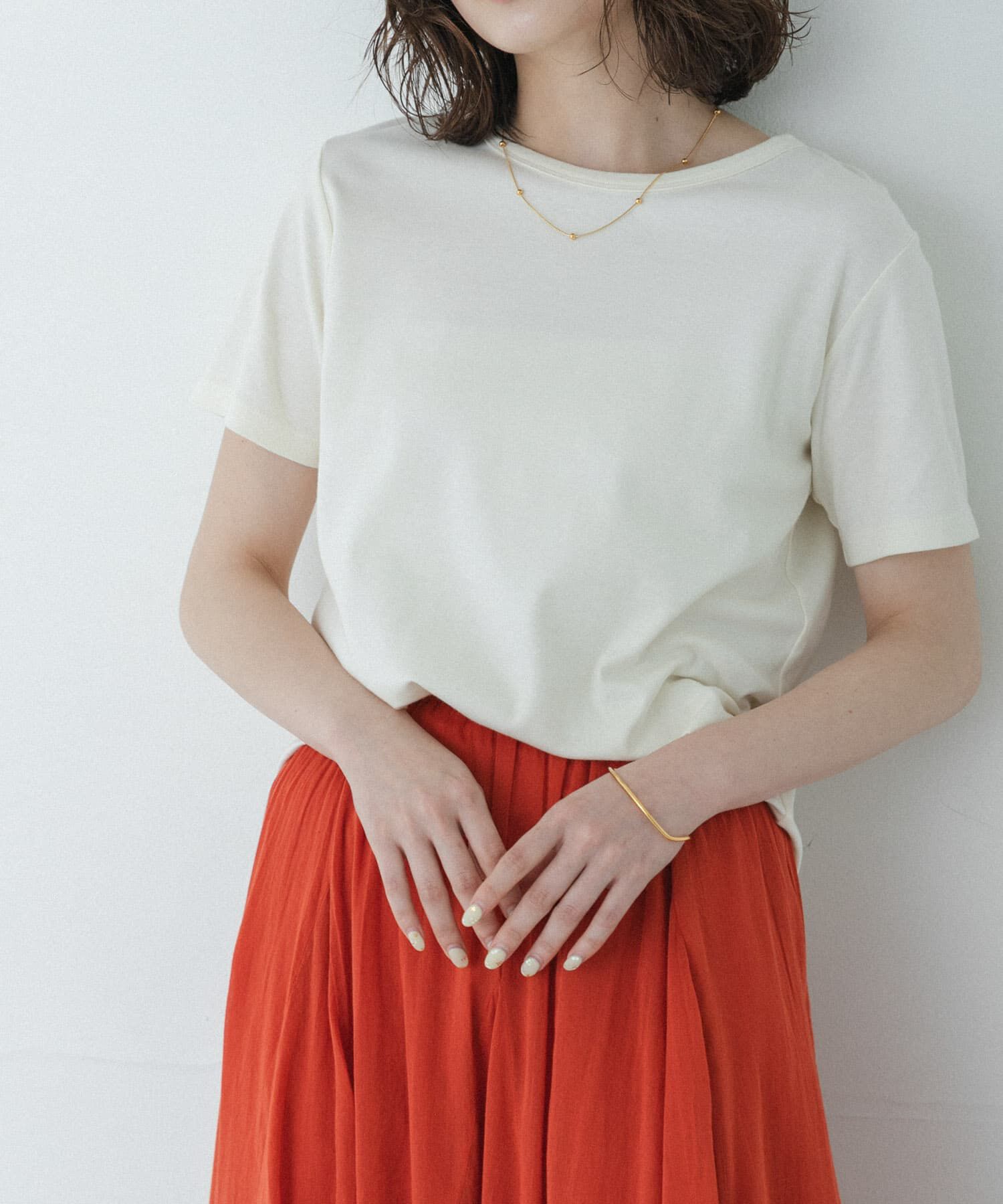 Sonny Label 「オーガニックコットンコンパクトスムースTシャツ」|Tシャツ・カットソー|