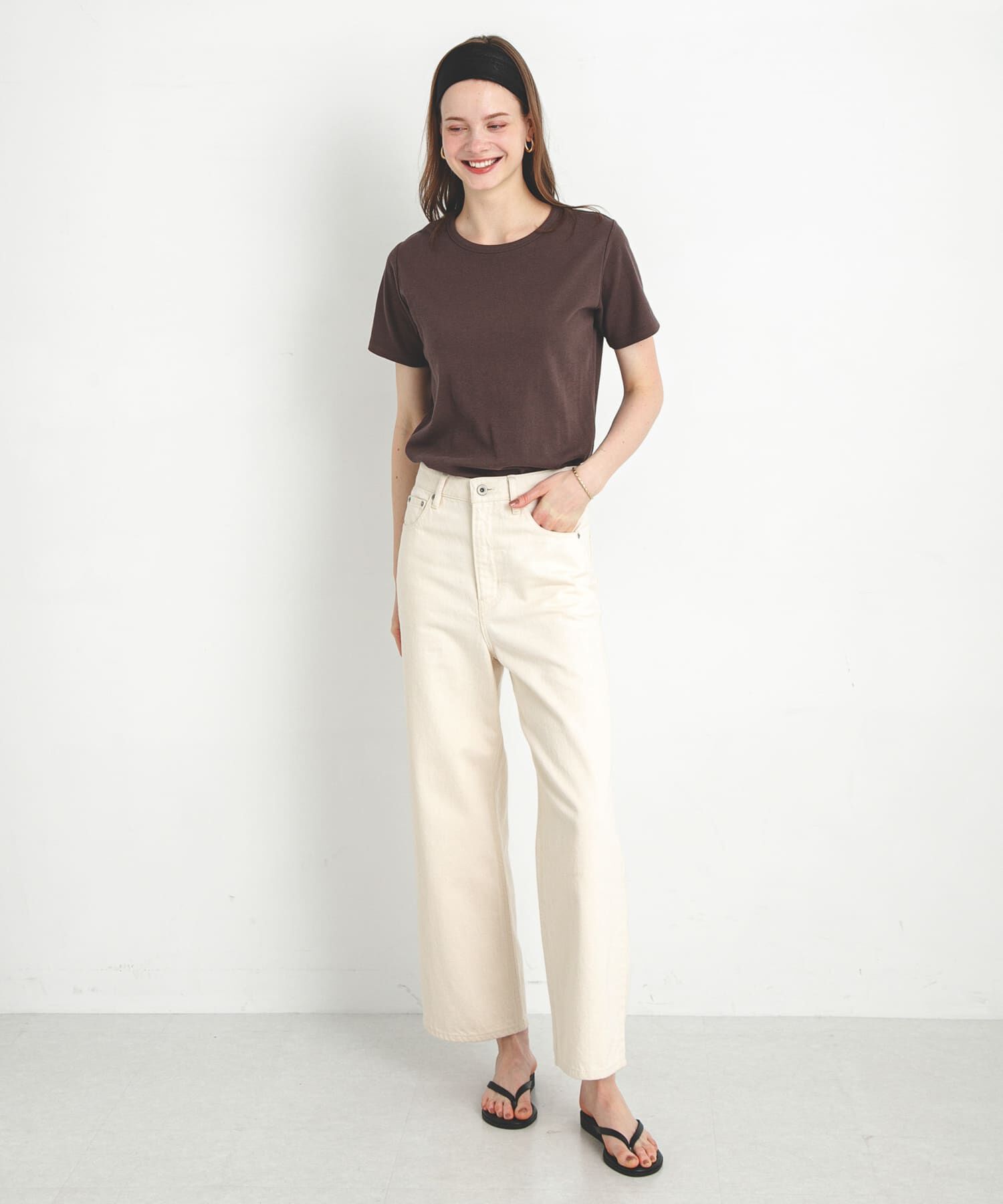 Sonny Label 「オーガニックコットンコンパクトスムースTシャツ」|Tシャツ・カットソー|