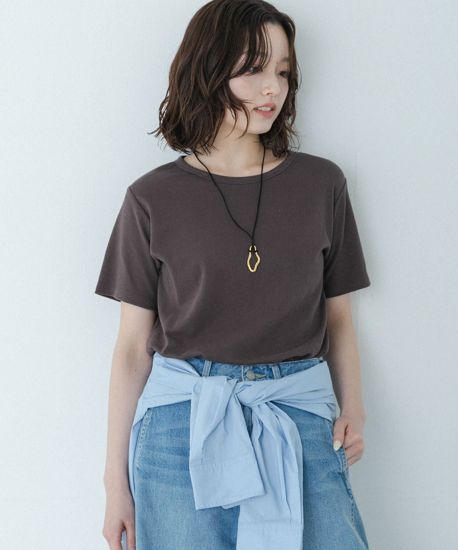 Sonny Label 「オーガニックコットンコンパクトスムースTシャツ」|Tシャツ・カットソー|