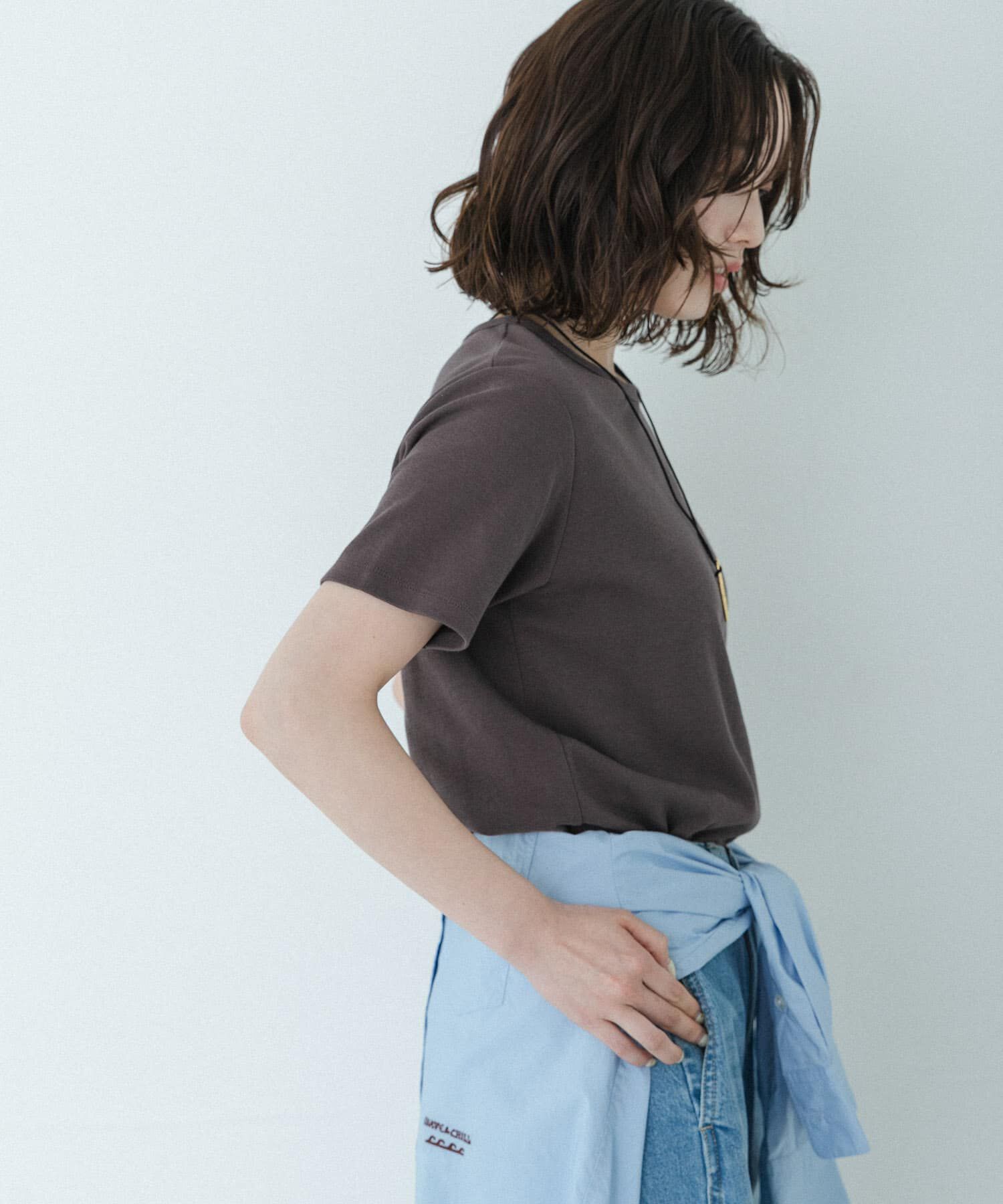 Sonny Label 「オーガニックコットンコンパクトスムースTシャツ」|Tシャツ・カットソー|