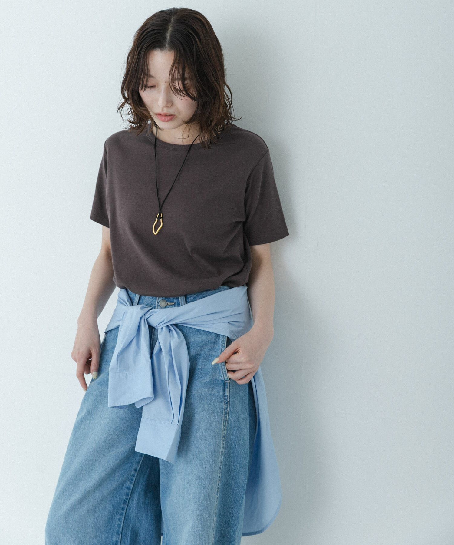 Sonny Label 「オーガニックコットンコンパクトスムースTシャツ」|Tシャツ・カットソー|