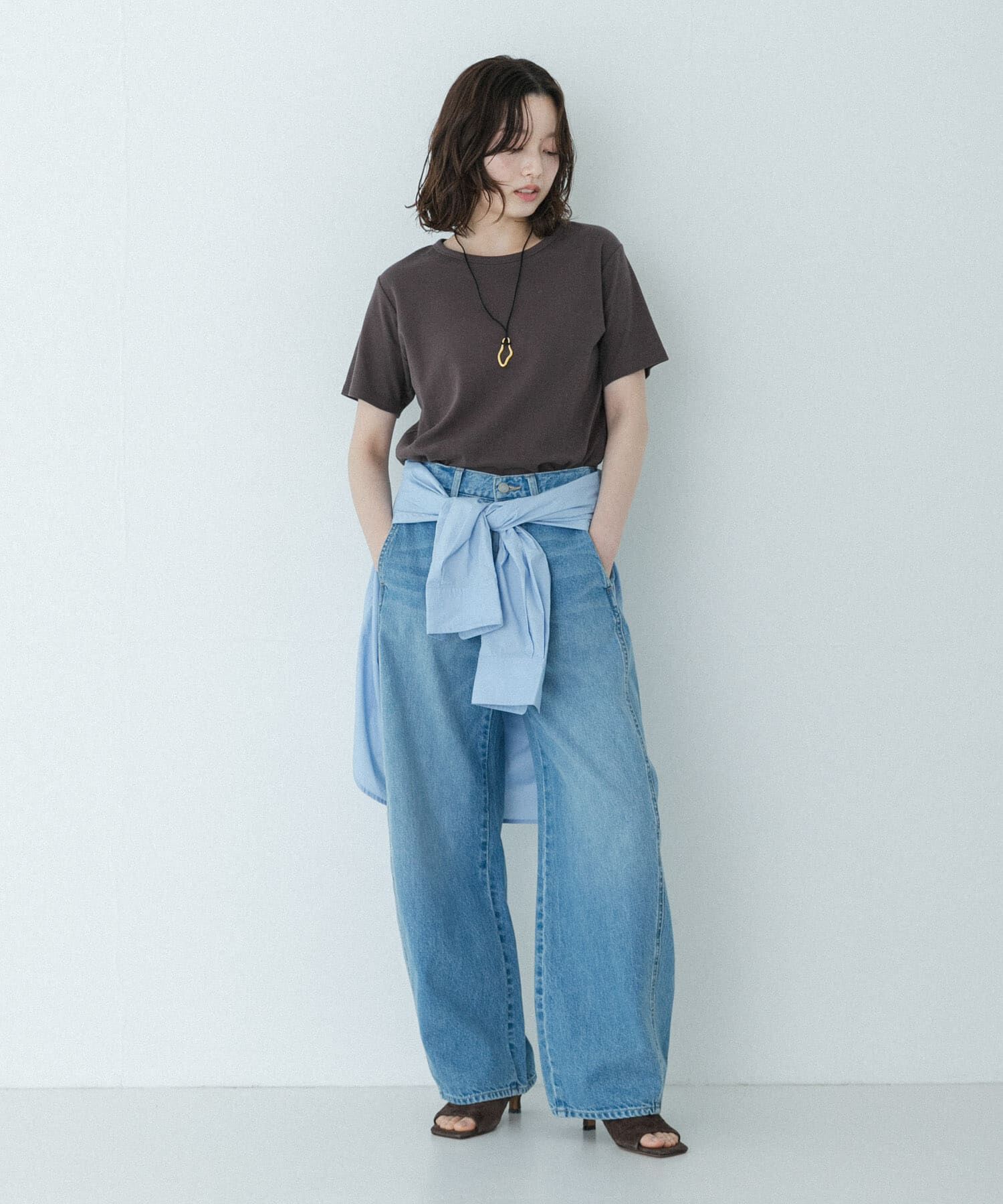 Sonny Label 「オーガニックコットンコンパクトスムースTシャツ」|Tシャツ・カットソー|