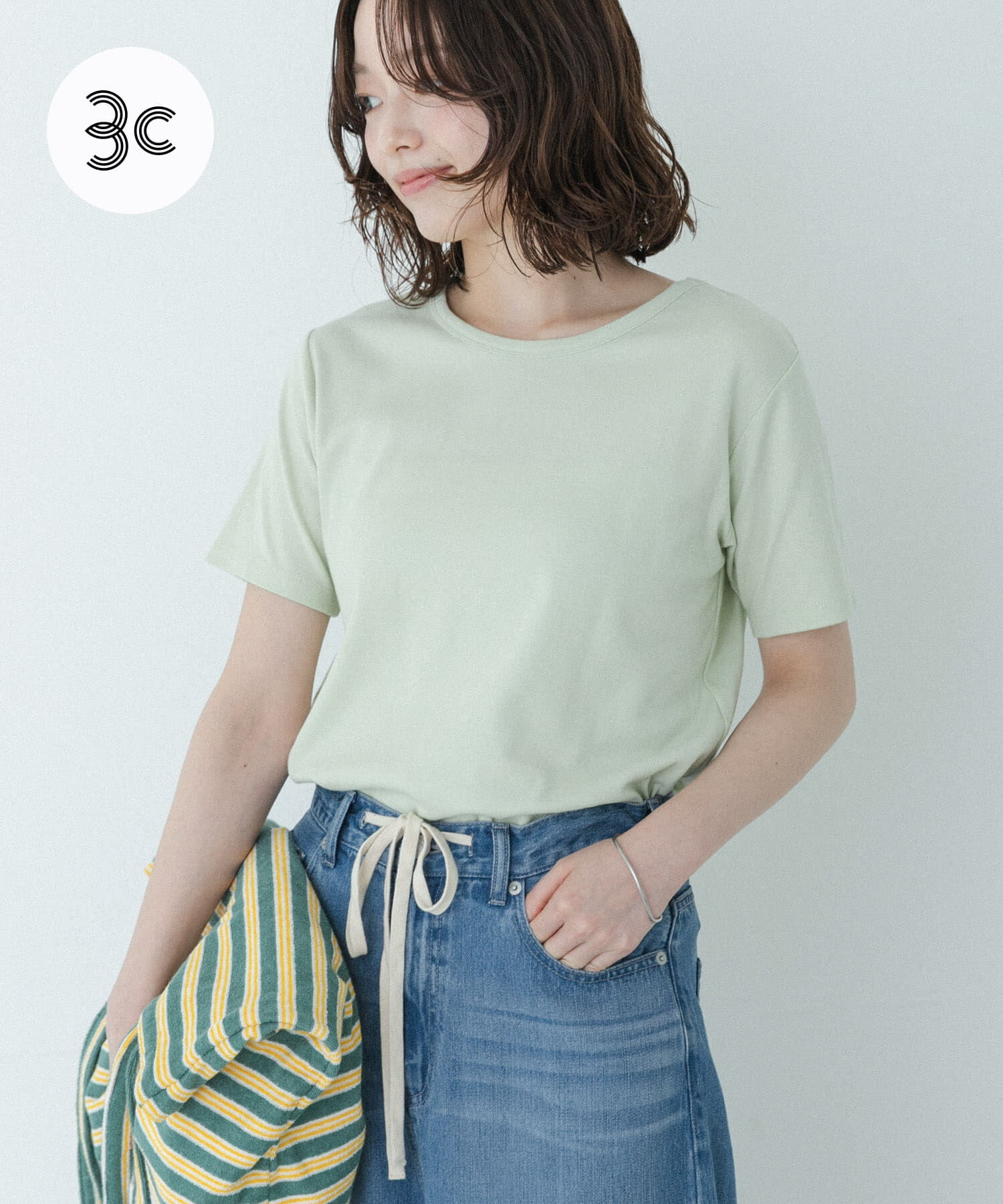 Sonny Label 「オーガニックコットンコンパクトスムースTシャツ」|Tシャツ・カットソー|ミント