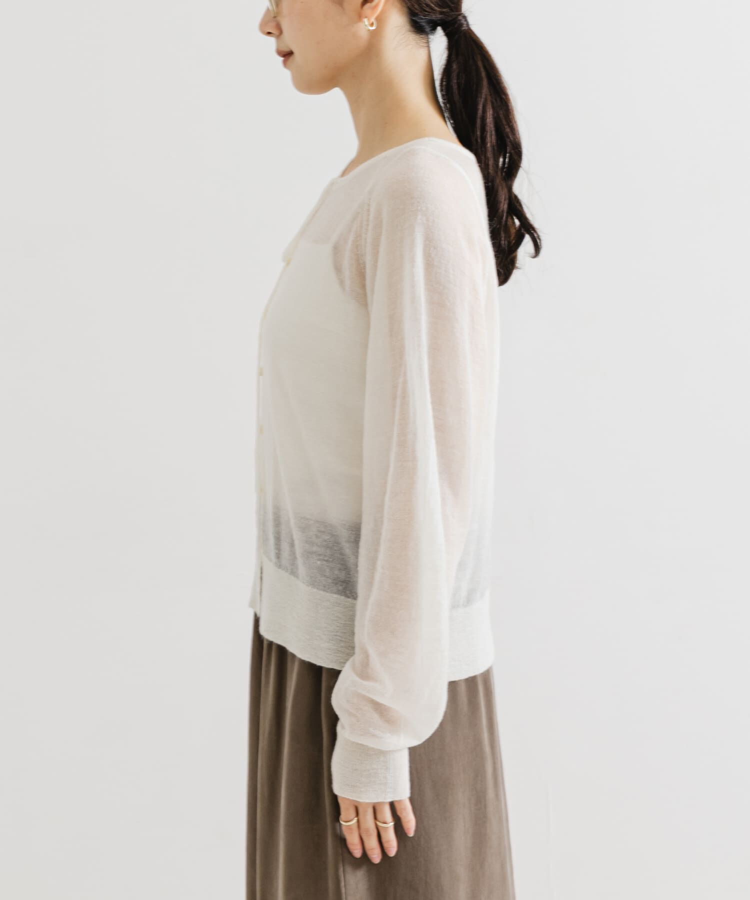 URBAN RESEARCH「ヘアリーショートカーディガン」|カーディガン|