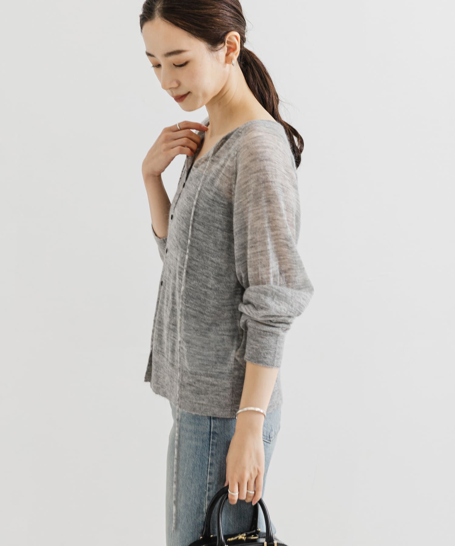 URBAN RESEARCH「ヘアリーショートカーディガン」|カーディガン|