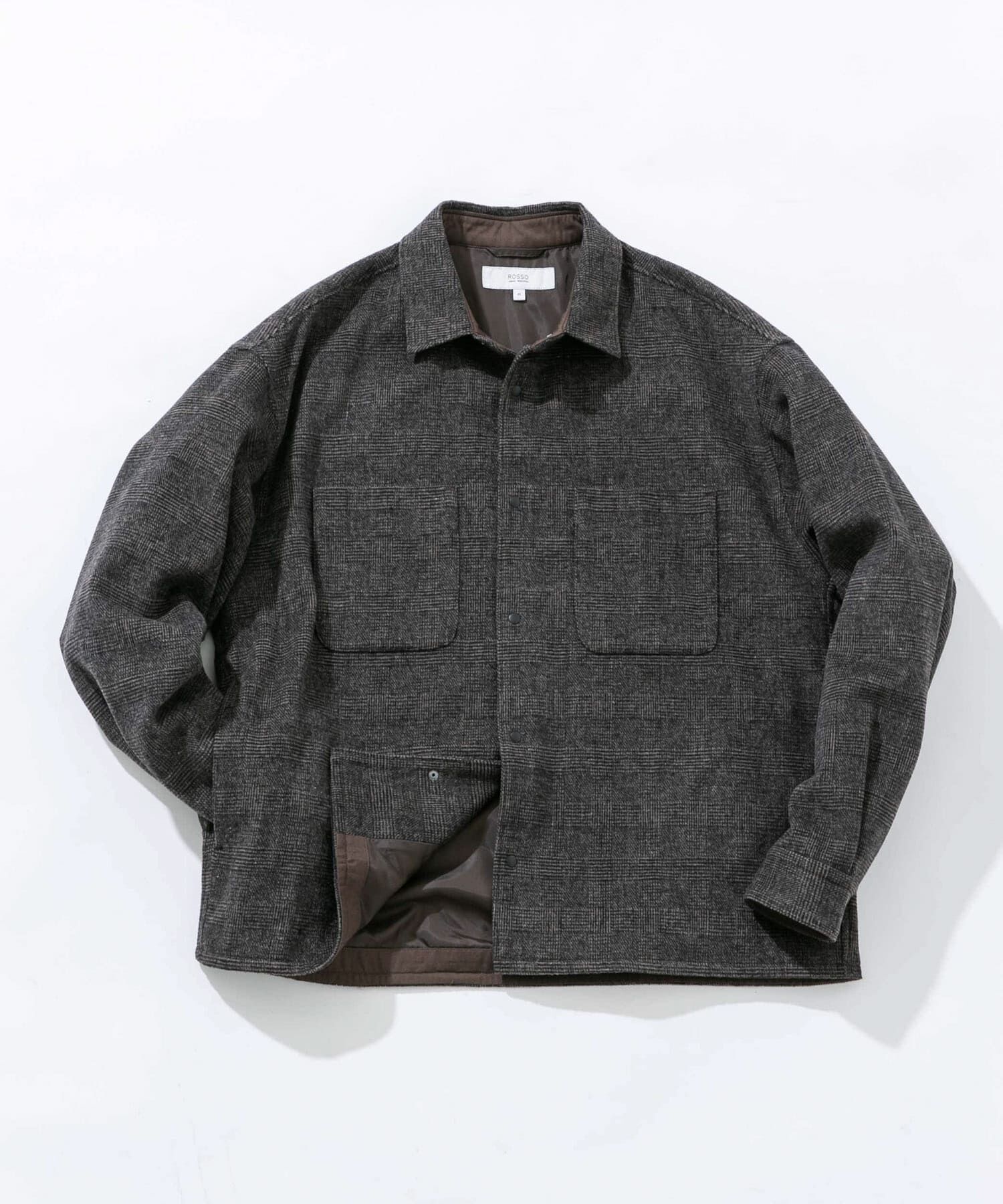 URBAN RESEARCH ROSSO「ウールライクCPOシャツブルゾン」|ブルゾン・スタジャン|