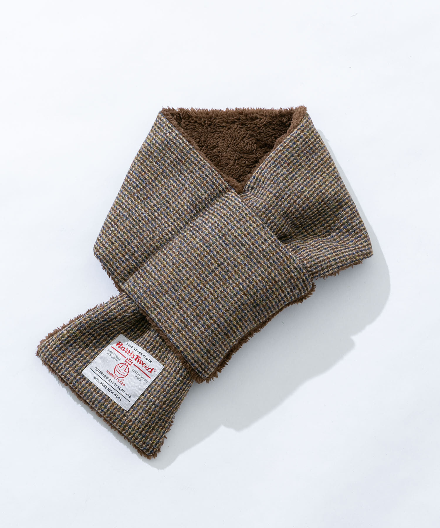 Sonny Label 「HARRIS TWEED中綿マフラー」|マフラー|ブラウン
