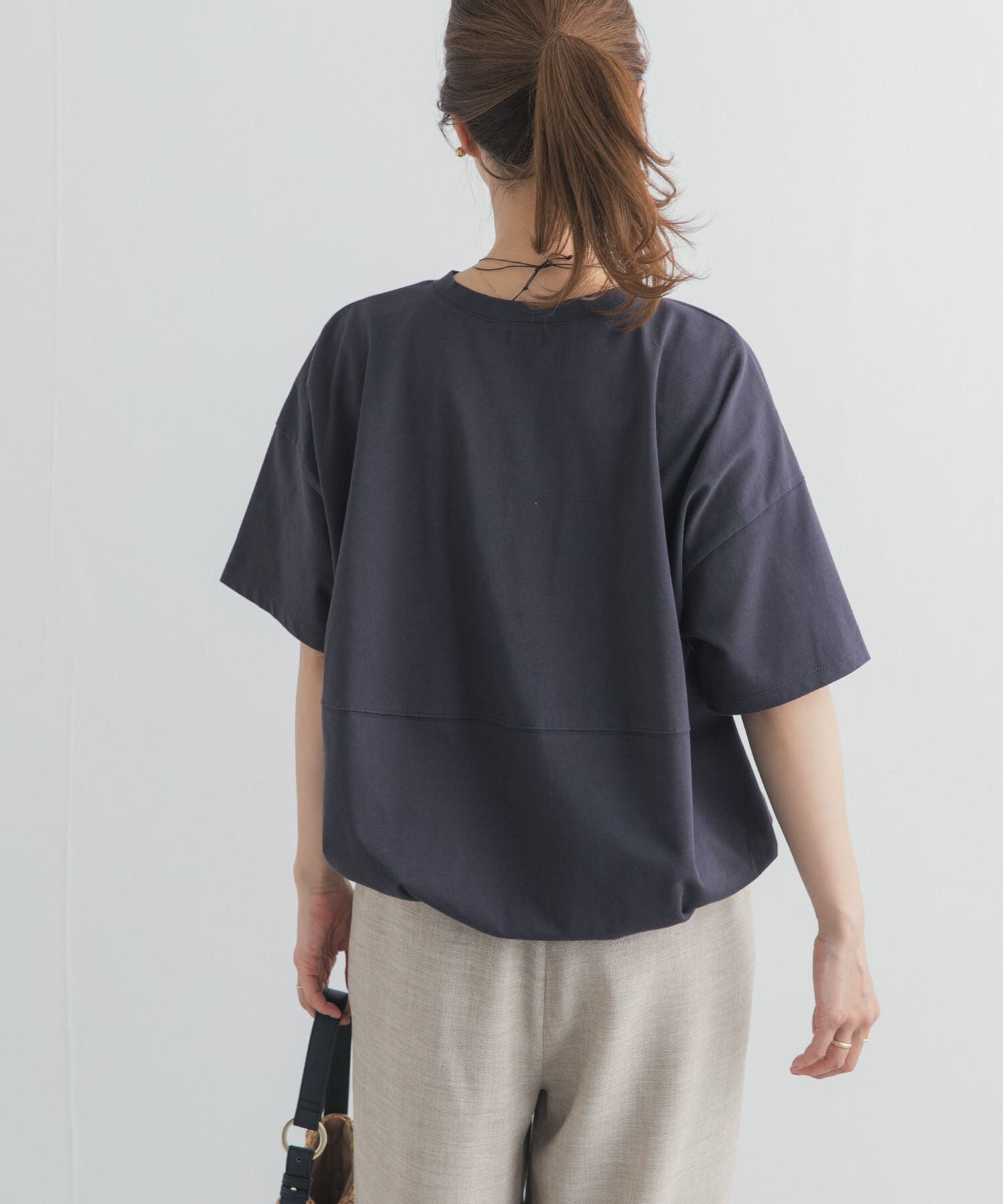 URBAN RESEARCH DOORS「ヘムドロストプルオーバー」|Tシャツ・カットソー|
