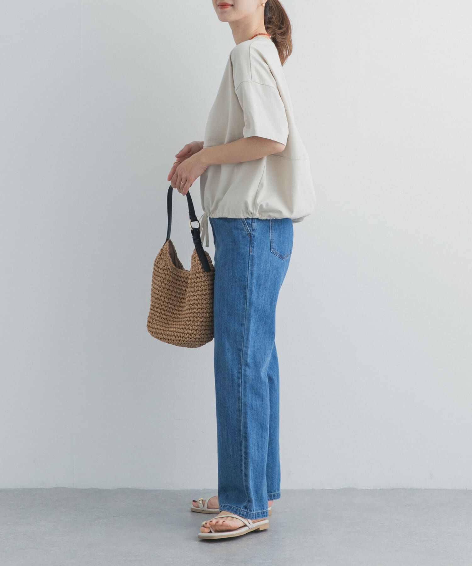 URBAN RESEARCH DOORS「ヘムドロストプルオーバー」|Tシャツ・カットソー|