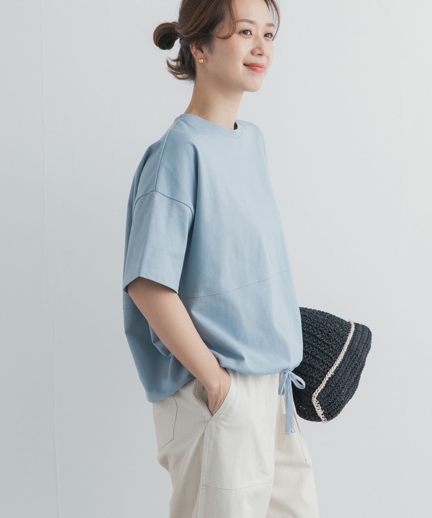 URBAN RESEARCH DOORS「ヘムドロストプルオーバー」|Tシャツ・カットソー|