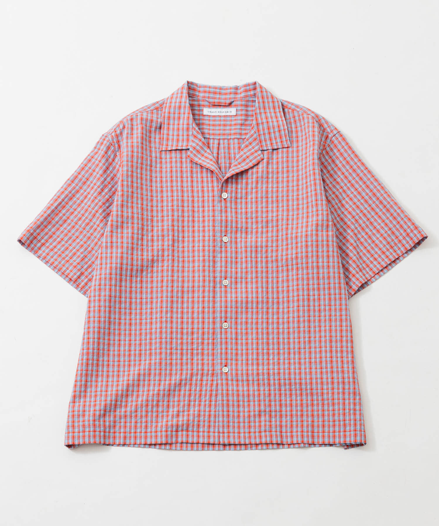 URBAN RESEARCH「MINI PLAID SHIRTS」|シャツ・ブラウス|オレンジ