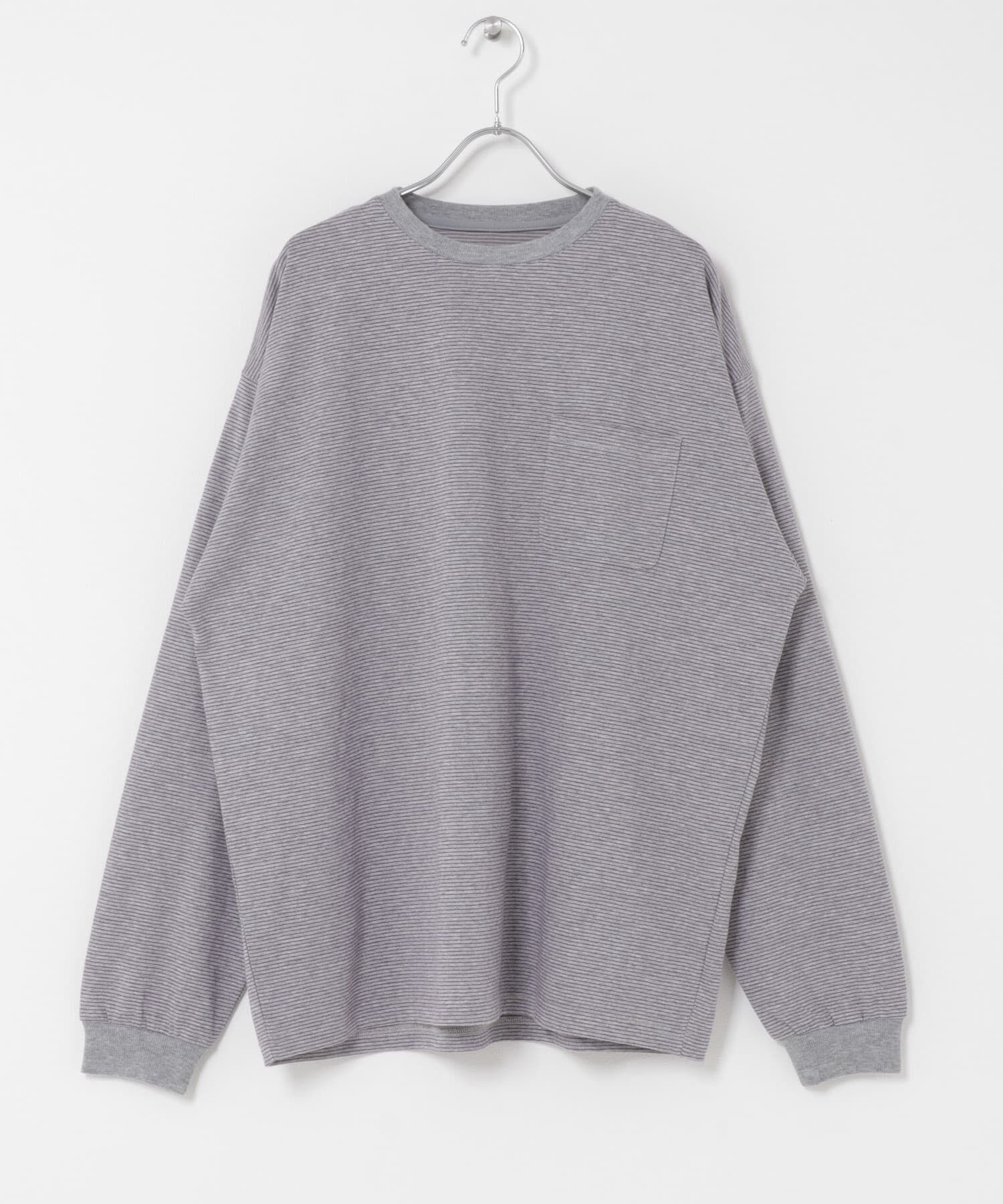 SENSE OF PLACE by URBAN RESEARCH「ピンボーダーロングスリーブTシャツ」|Tシャツ・カットソー|