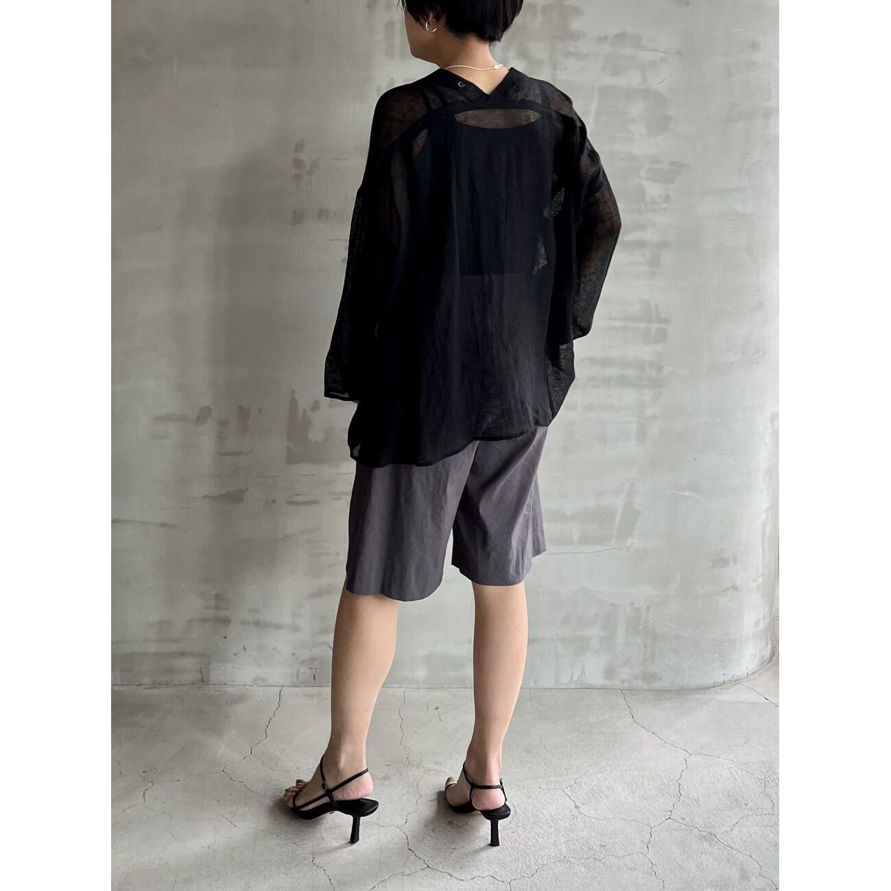 HELIOPOLE「HELIOPOLE the Editor PT(bio linen Bermuda)」|チノ|