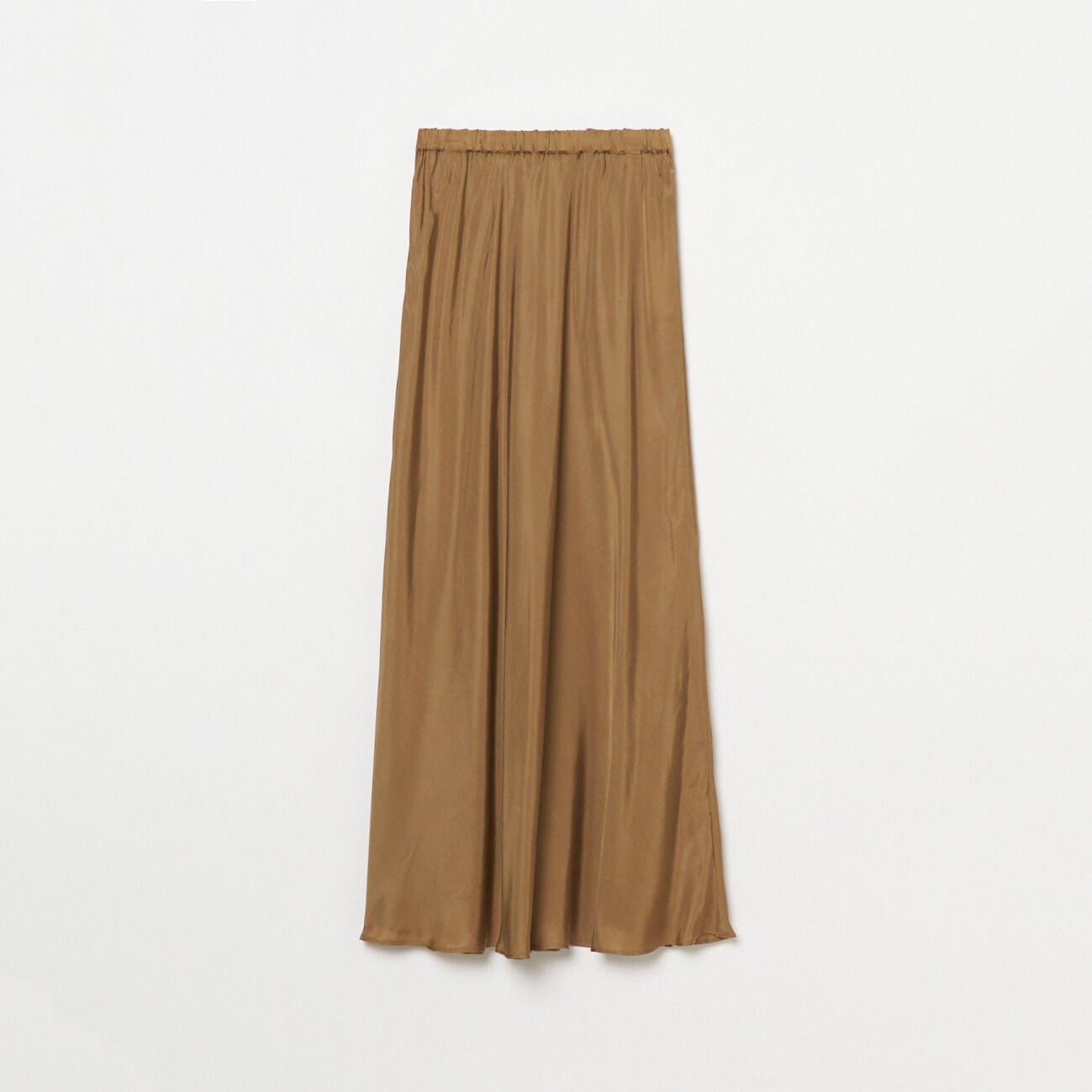 HELIOPOLE「HELIOPOLE CUPRO MAXI FLARE SKIRT」|スカート|キャメル