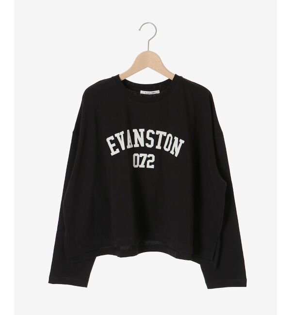  「《WEB限定アイテム》カレッジロゴオーバーロンT」|Tシャツ・カットソー|ブラック