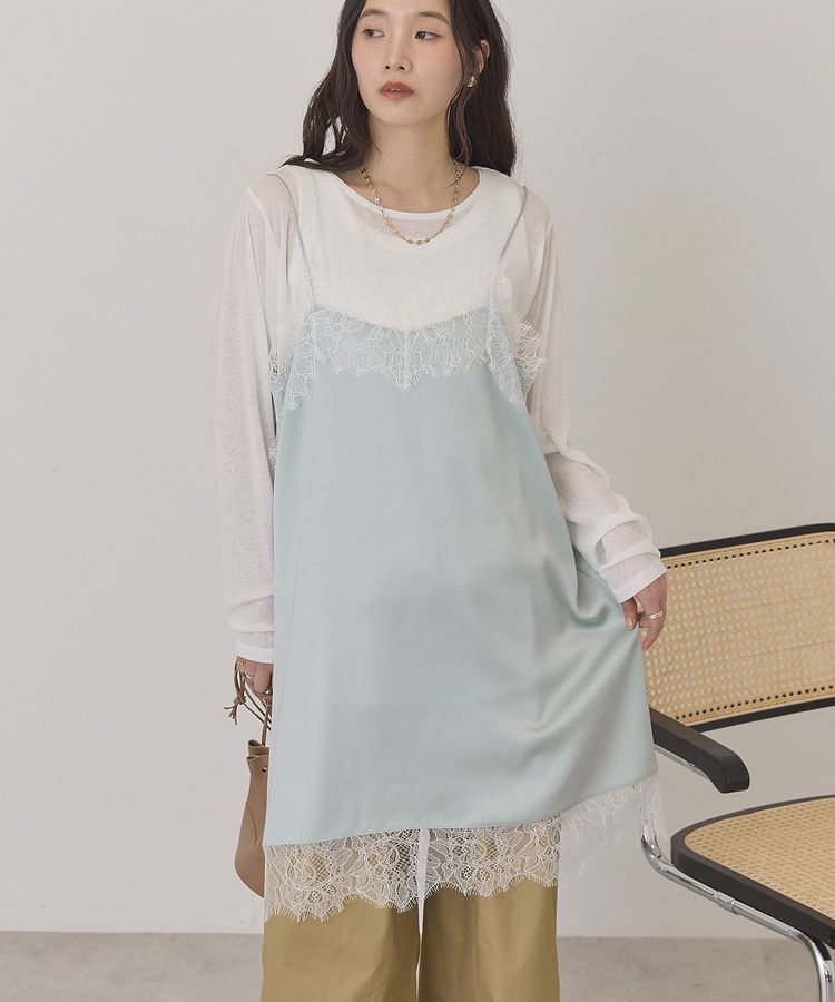 AMERICAN HOLIC「レースサテンキャミワンピース」|ワンピース|Mint