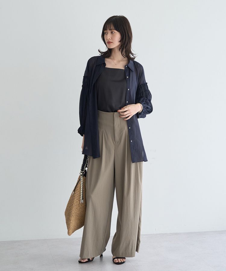 YECCA VECCA「ドライタッチストレッチワイドパンツ」|その他|