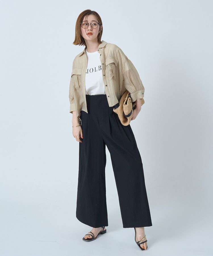YECCA VECCA「ドライタッチストレッチワイドパンツ」|その他|
