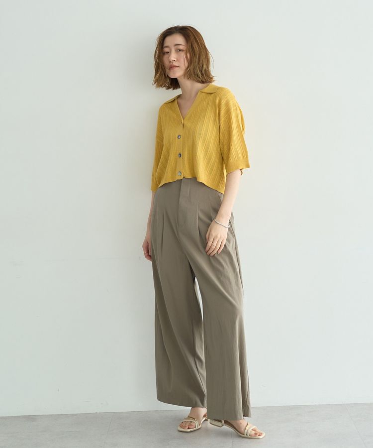YECCA VECCA「ドライタッチストレッチワイドパンツ」|その他|