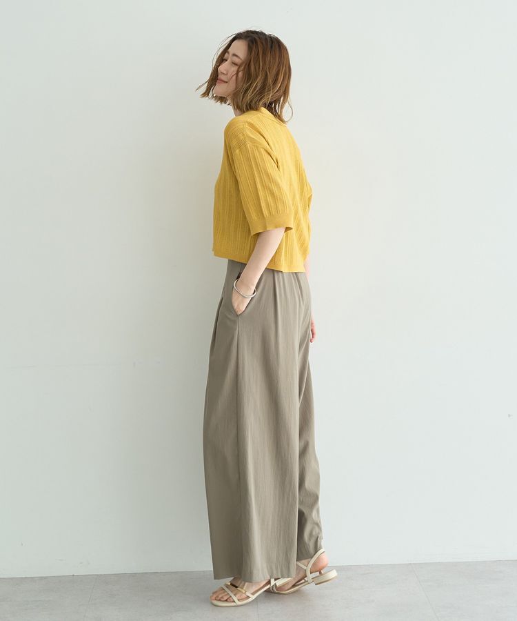 YECCA VECCA「ドライタッチストレッチワイドパンツ」|その他|