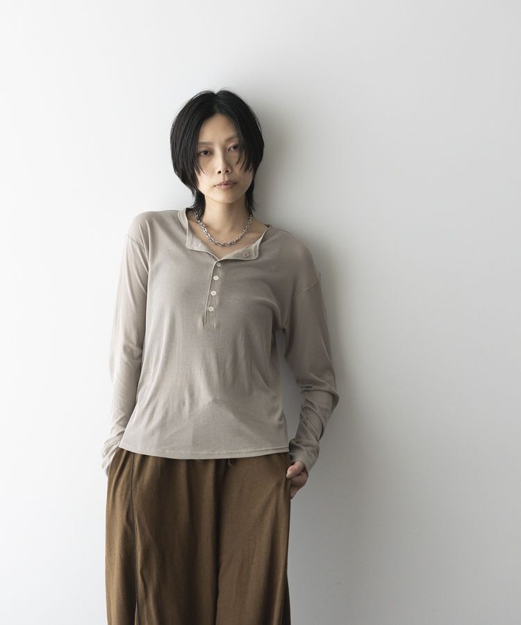 GARAGE OF GOOD CLOTHING「【日本製】シアーヘンリーネックプルオーバー」|Tシャツ・カットソー|