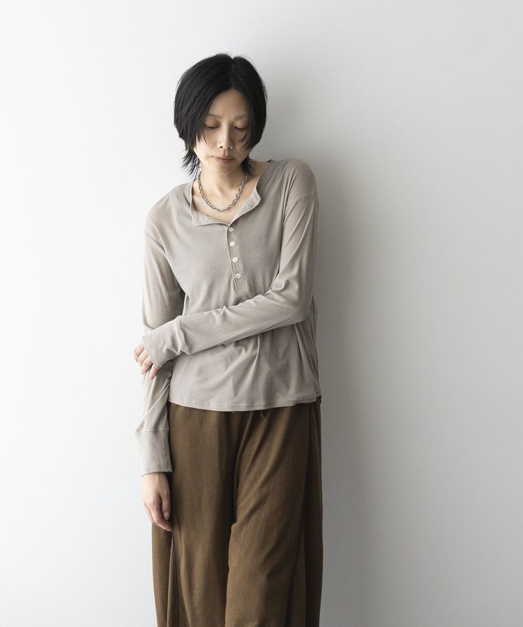 GARAGE OF GOOD CLOTHING「【日本製】シアーヘンリーネックプルオーバー」|Tシャツ・カットソー|