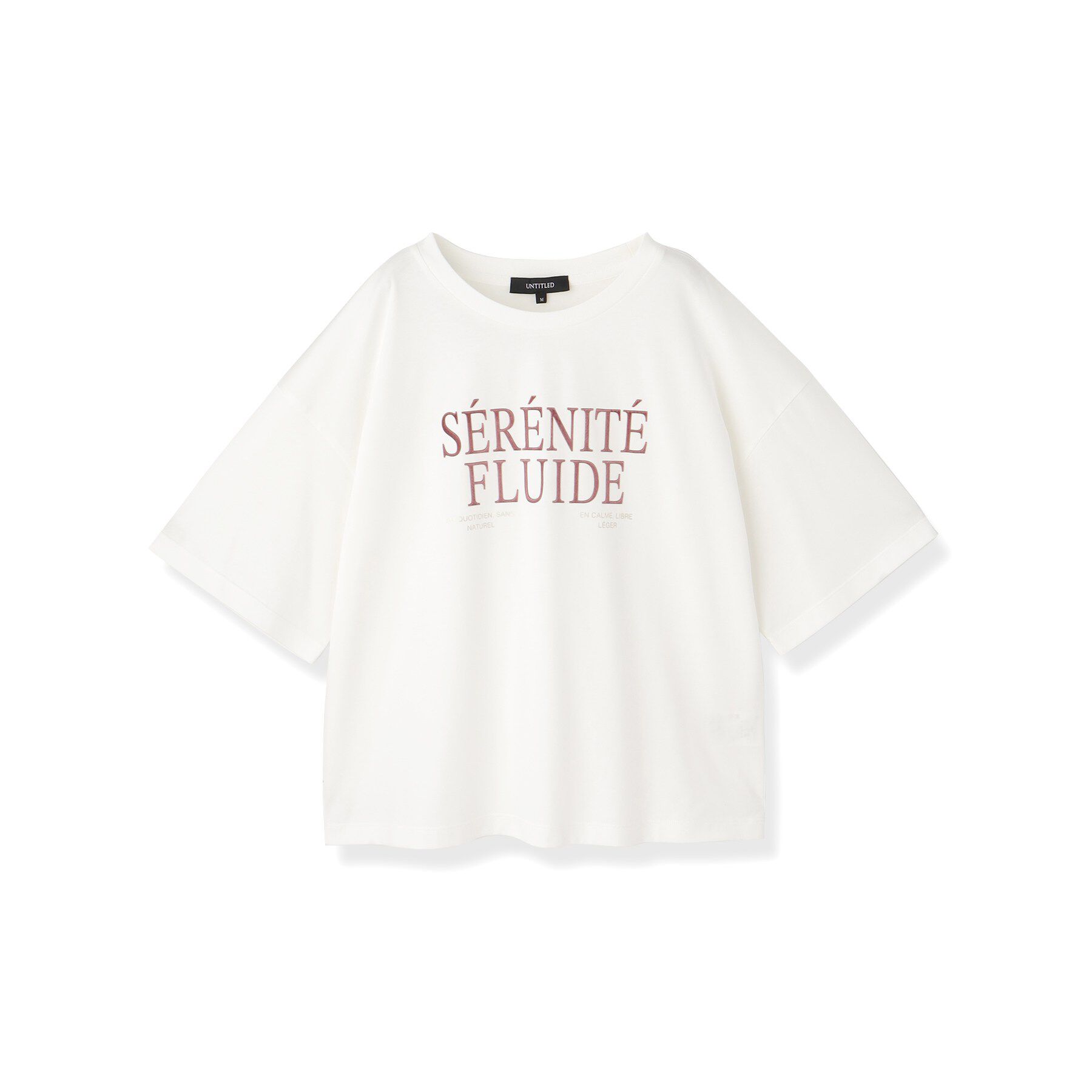 UNTITLED「ベロアプリントロゴT」|Tシャツ・カットソー|
