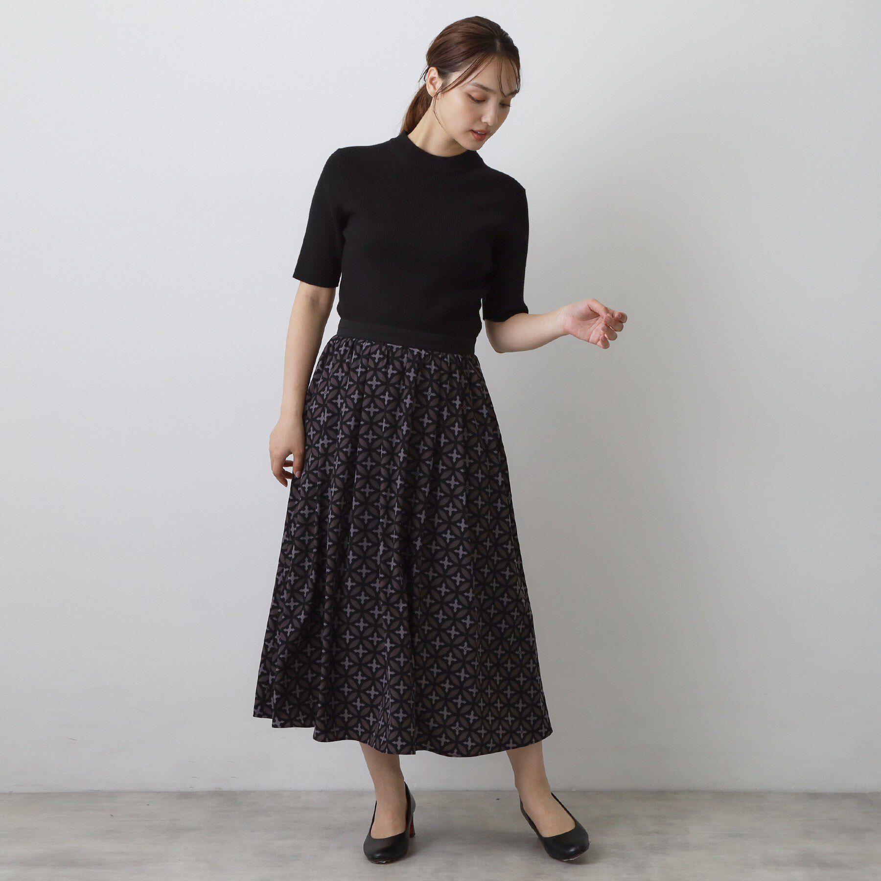 DRESSTERIOR「オーバーラップコンビワンピース」|ワンピース|