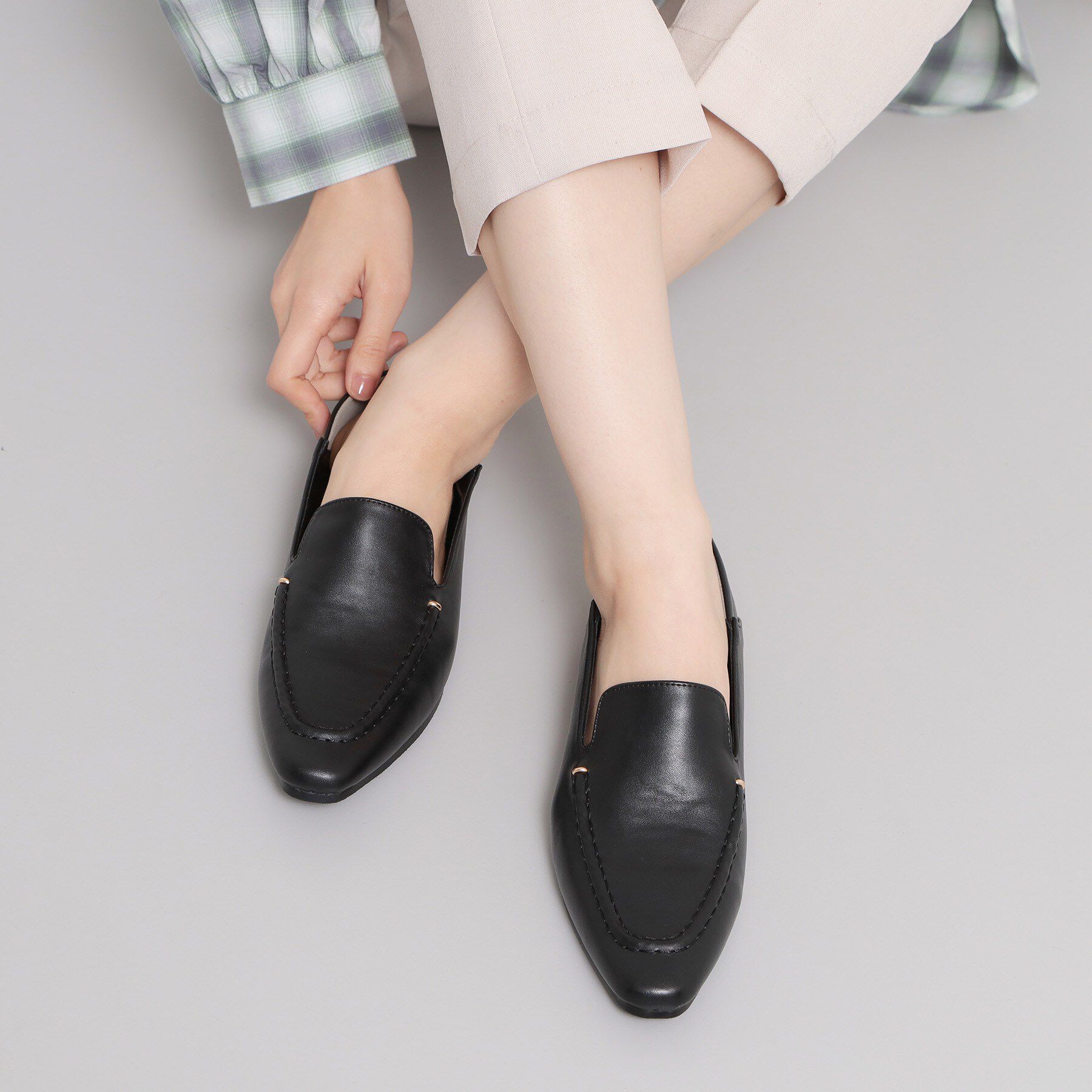 THE SHOP TK「【バブーシュ風にも履ける2WAY】シンプルローファー」|パンプス|