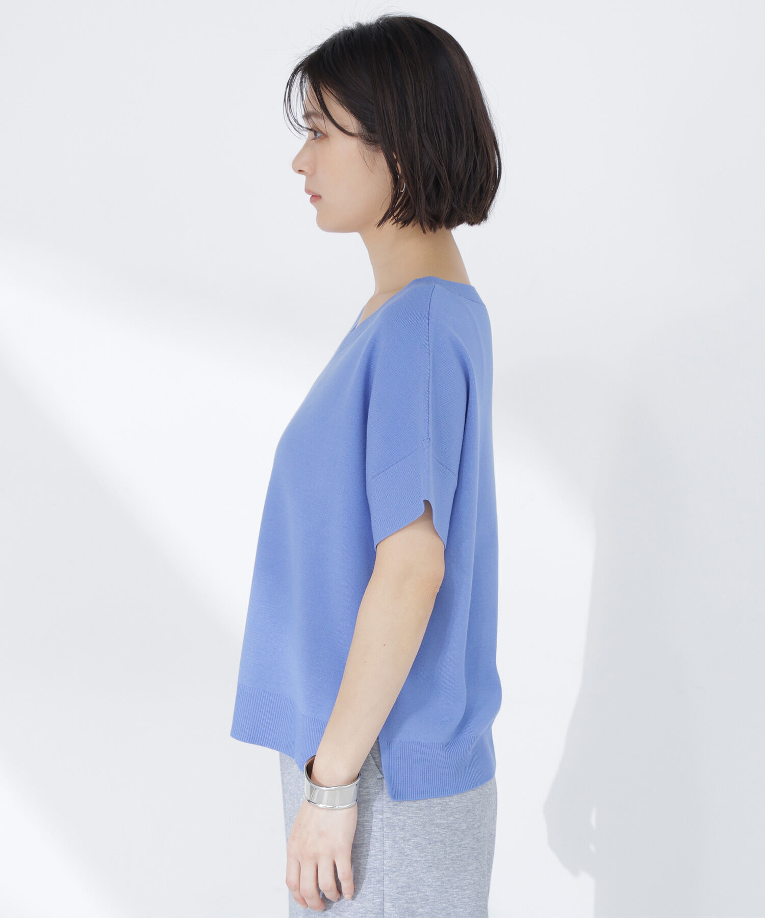  「＜sweet掲載＞総針ベーシック Vネックニット」|ニット・セーター|