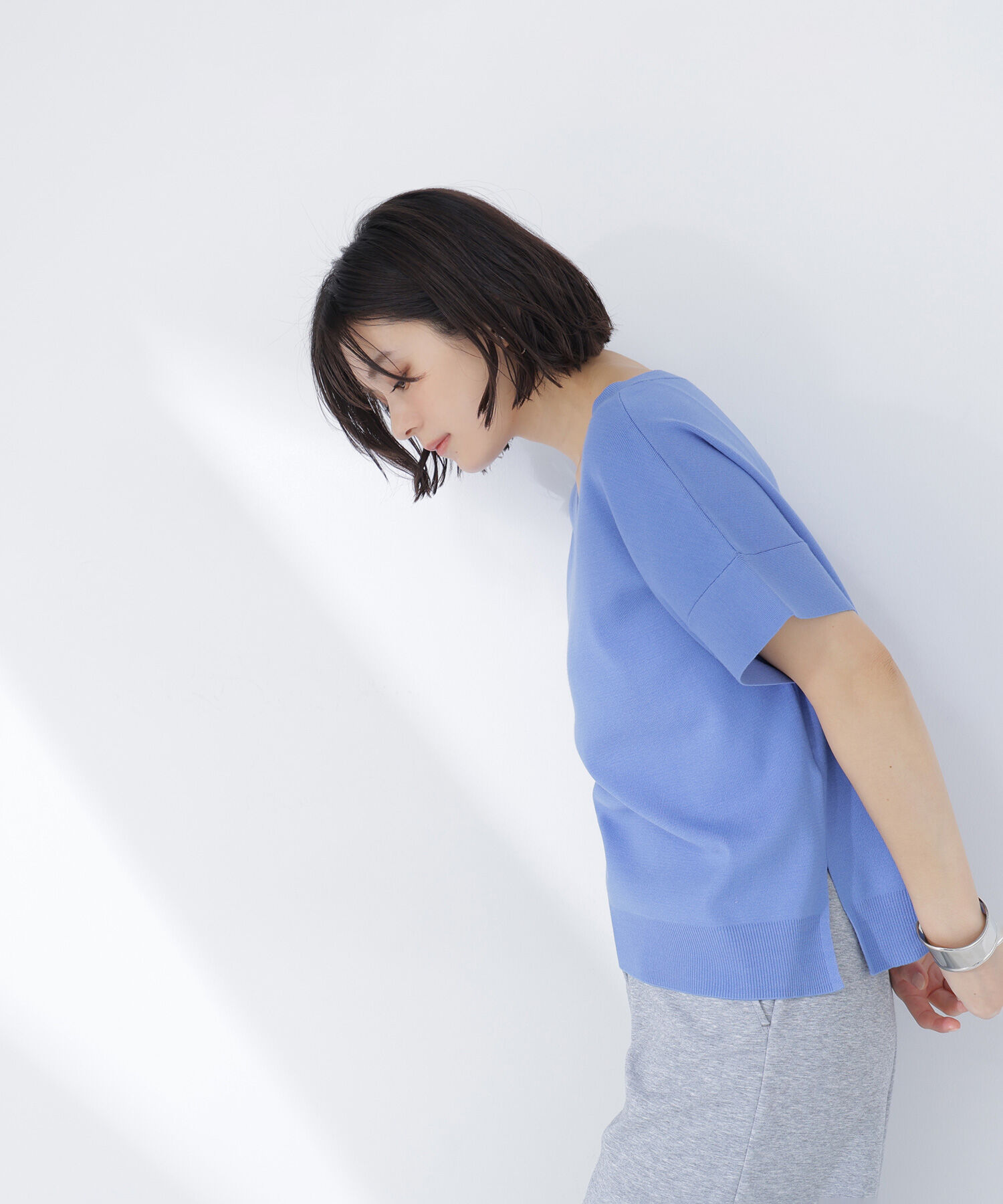  「＜sweet掲載＞総針ベーシック Vネックニット」|ニット・セーター|