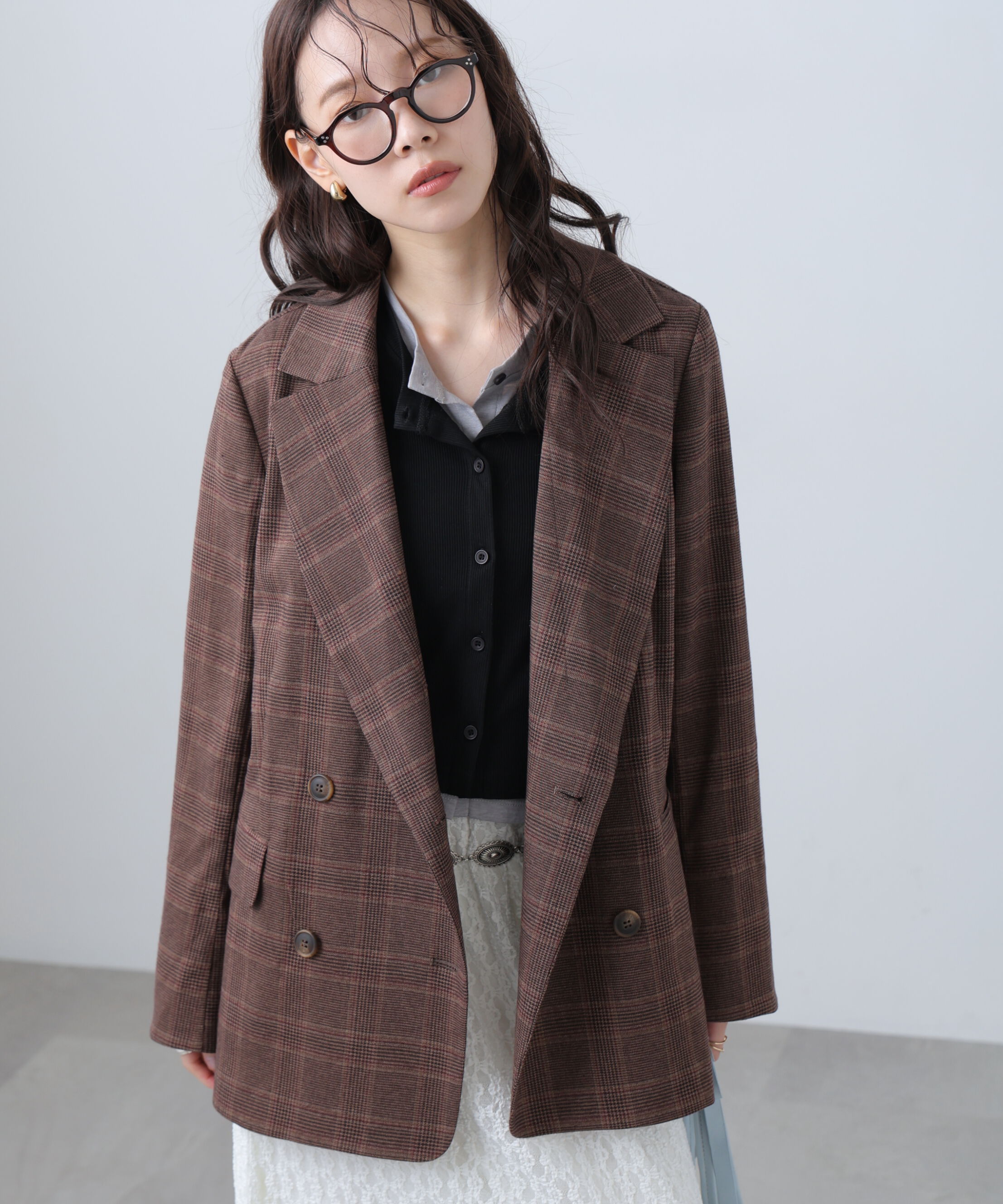  「麻調合繊ダブルブレストジャケット」|その他|