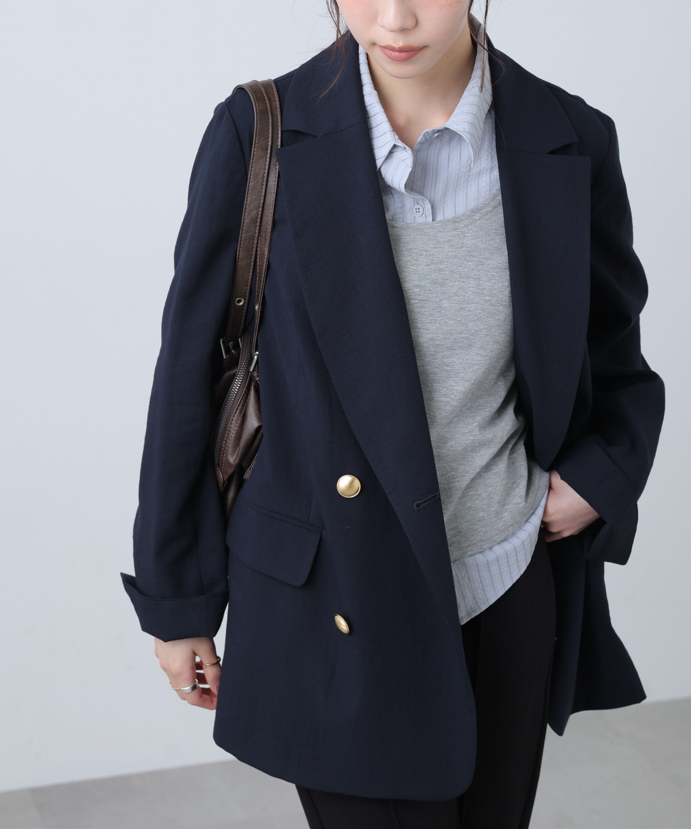  「麻調合繊ダブルブレストジャケット」|その他|