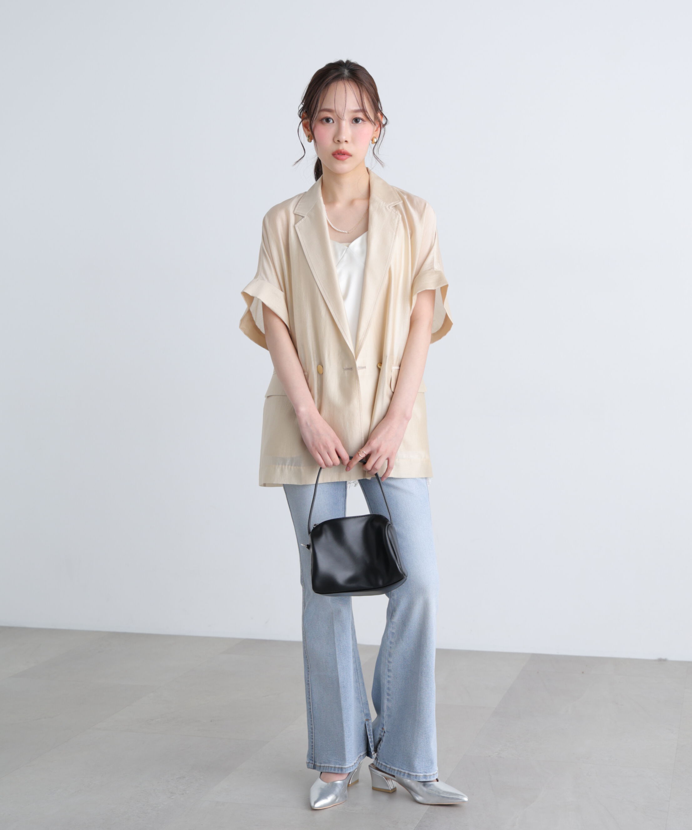  「〈MFM〉金ボタンシアー半袖ジャケット」|その他|