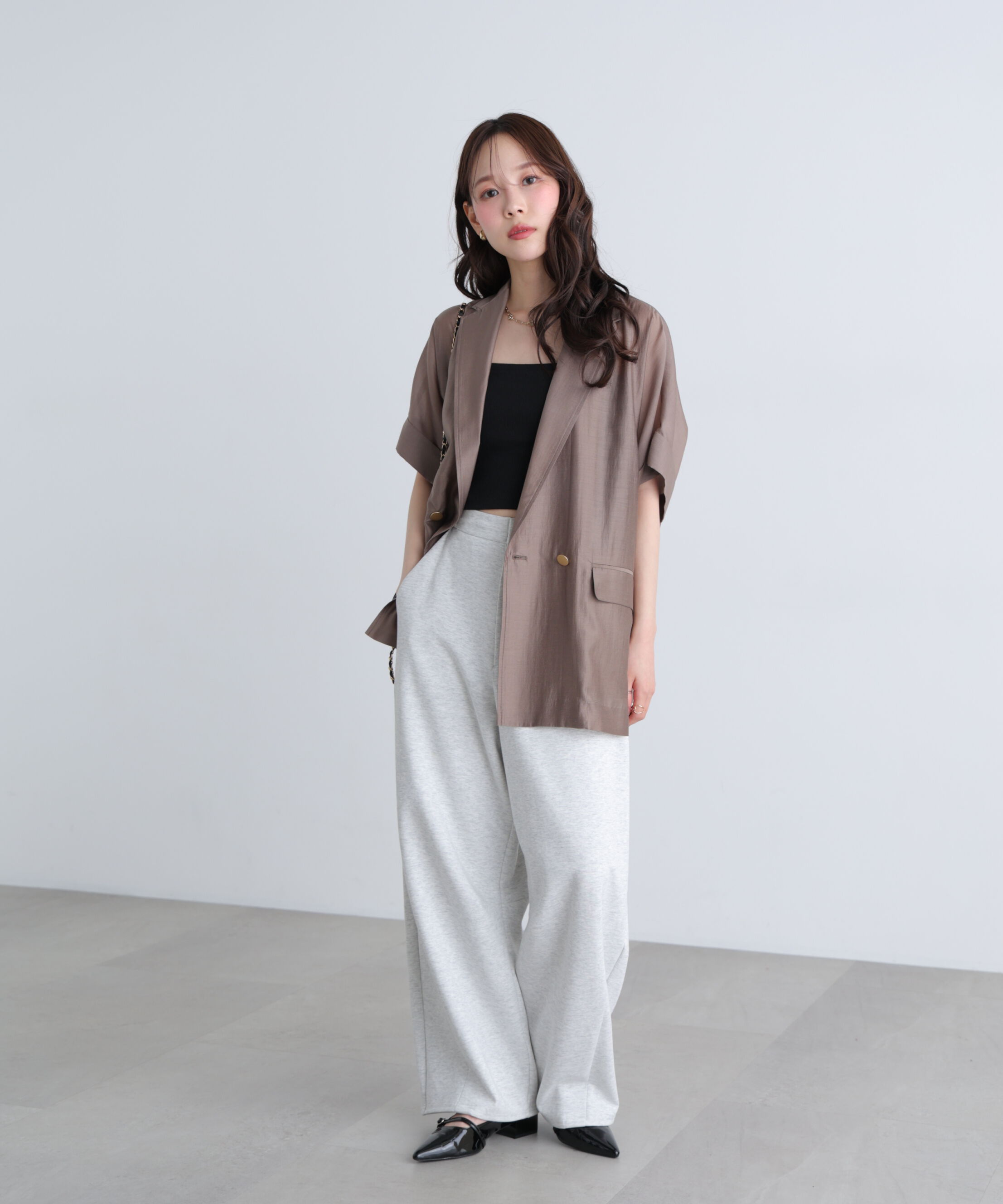 「〈MFM〉金ボタンシアー半袖ジャケット」|その他|