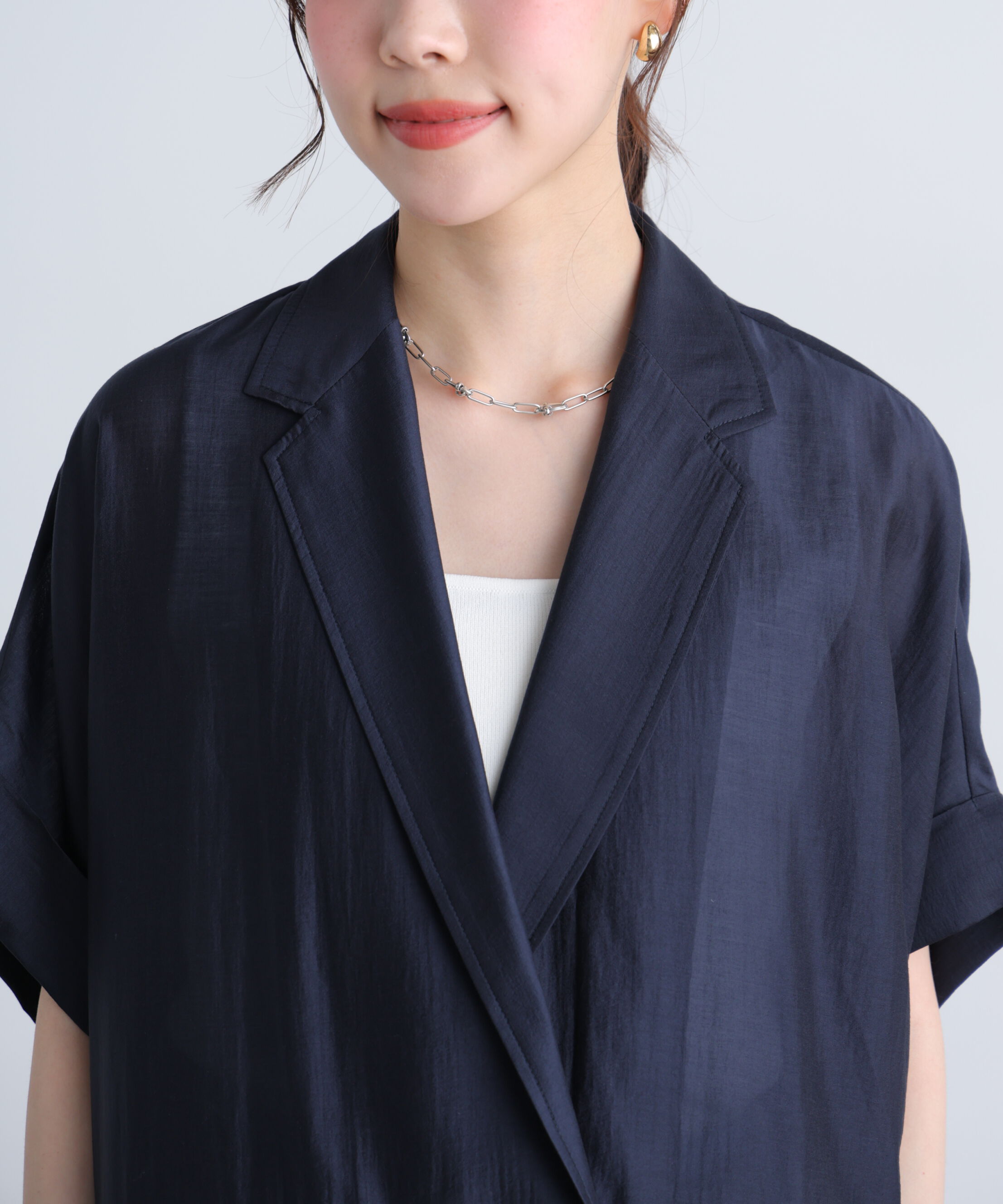  「〈MFM〉金ボタンシアー半袖ジャケット」|その他|