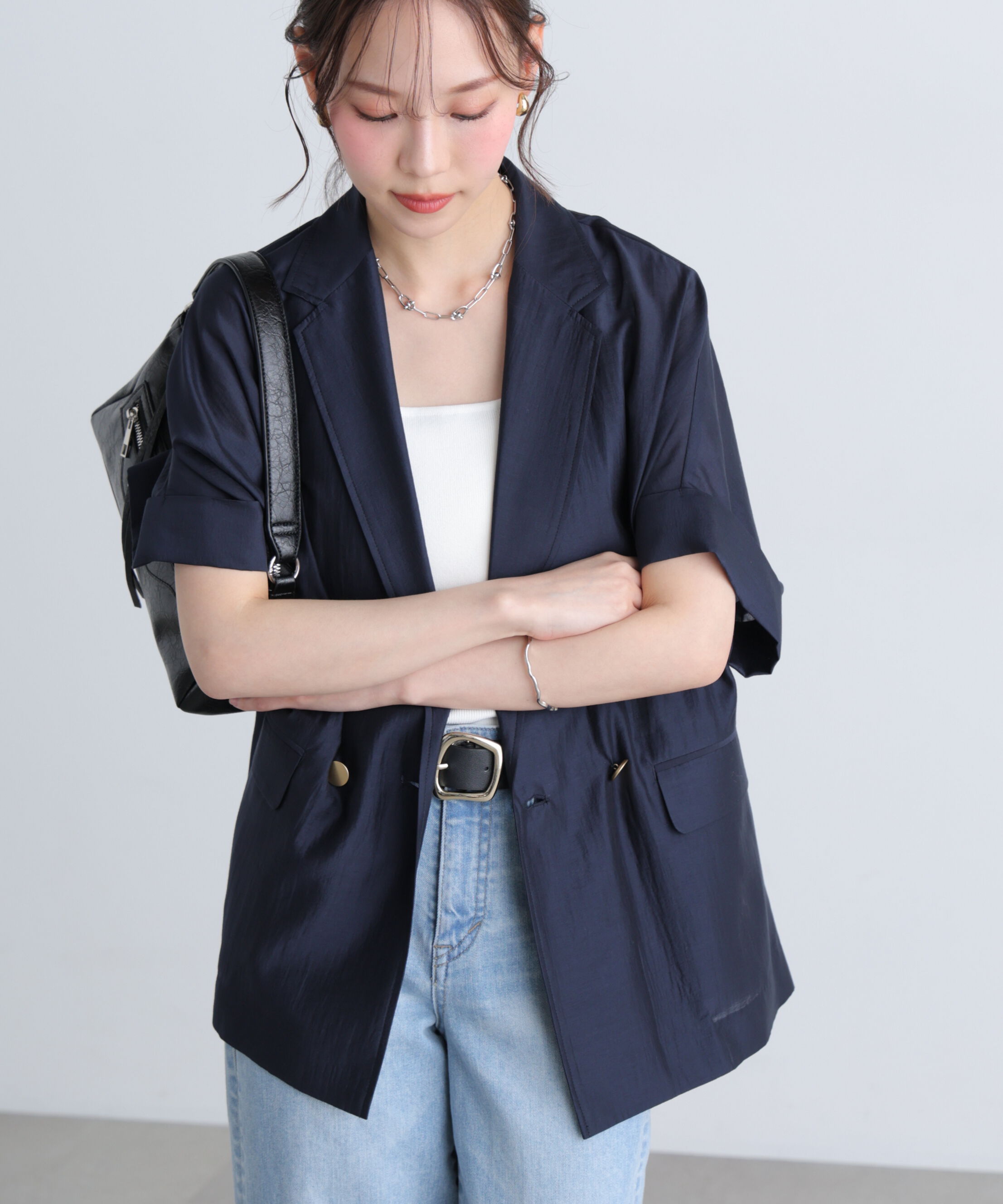  「〈MFM〉金ボタンシアー半袖ジャケット」|その他|