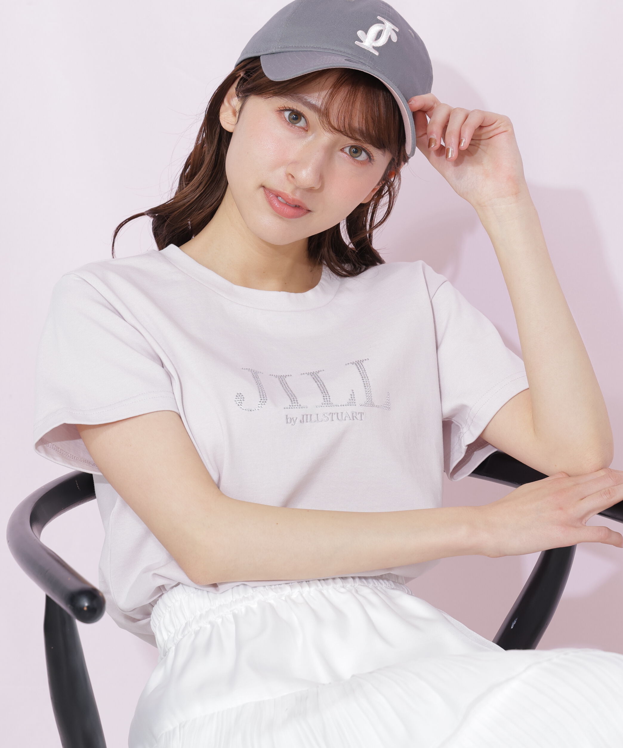  「ホットフィットロゴＴシャツ」|Tシャツ・カットソー|ピンク