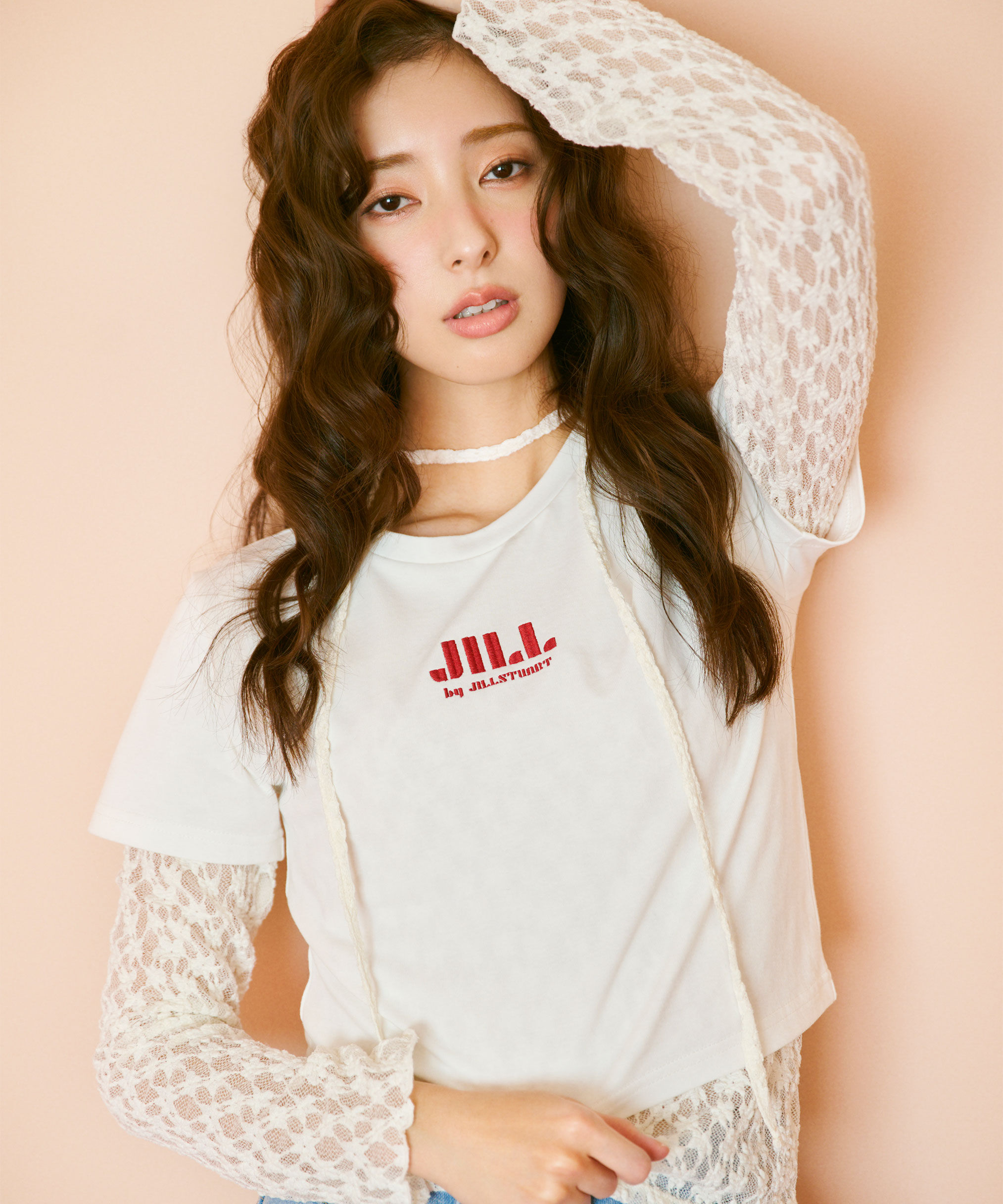 「チョーカー付きレースカットソー」|Tシャツ・カットソー|