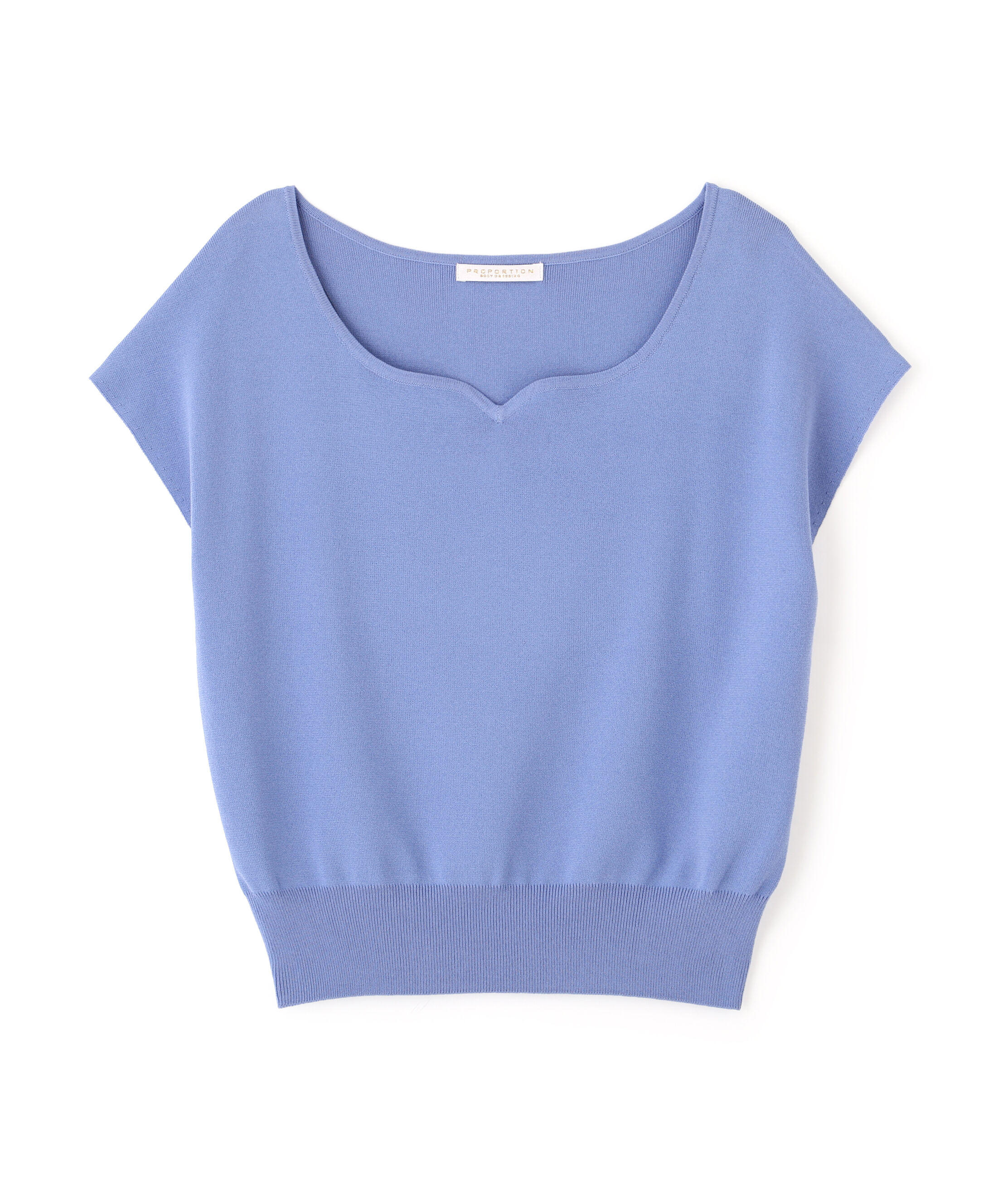 PROPORTION BODY DRESSING「<ｳｫｯｼｬﾌﾞﾙ/UVｶｯﾄ/接触冷感>総針ﾊｰﾄｶｯﾄﾌﾚﾝﾁｽﾘｰﾌ 」|ニット・セーター|