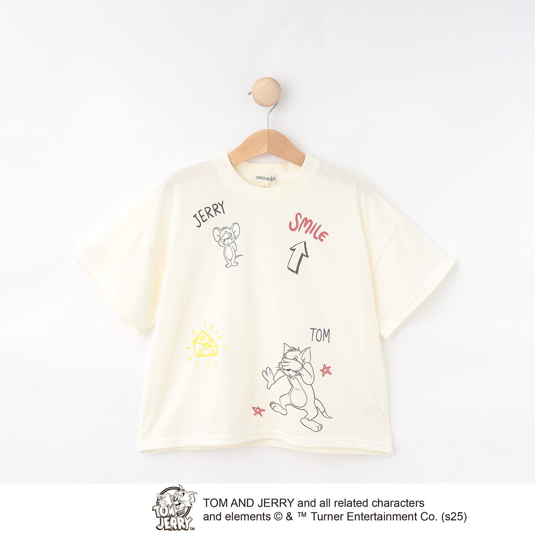 SHOO･LA･RUE「【TOM and JERRY】ひんやりラクガキTシャツ」|Tシャツ・カットソー|オフホワイト(003