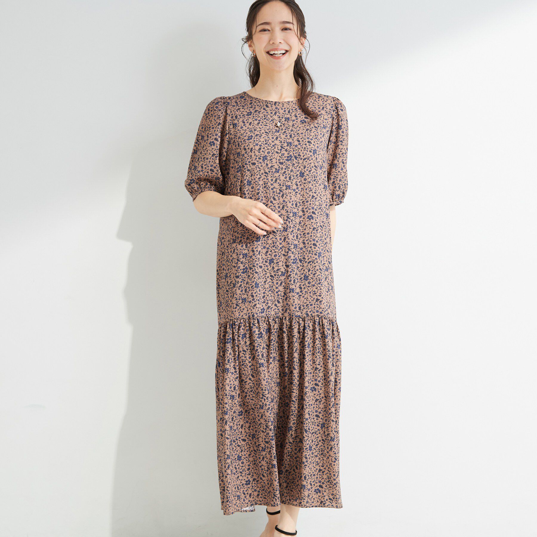 SHOO･LA･RUE「花柄ティアードワンピース」|ワンピース|