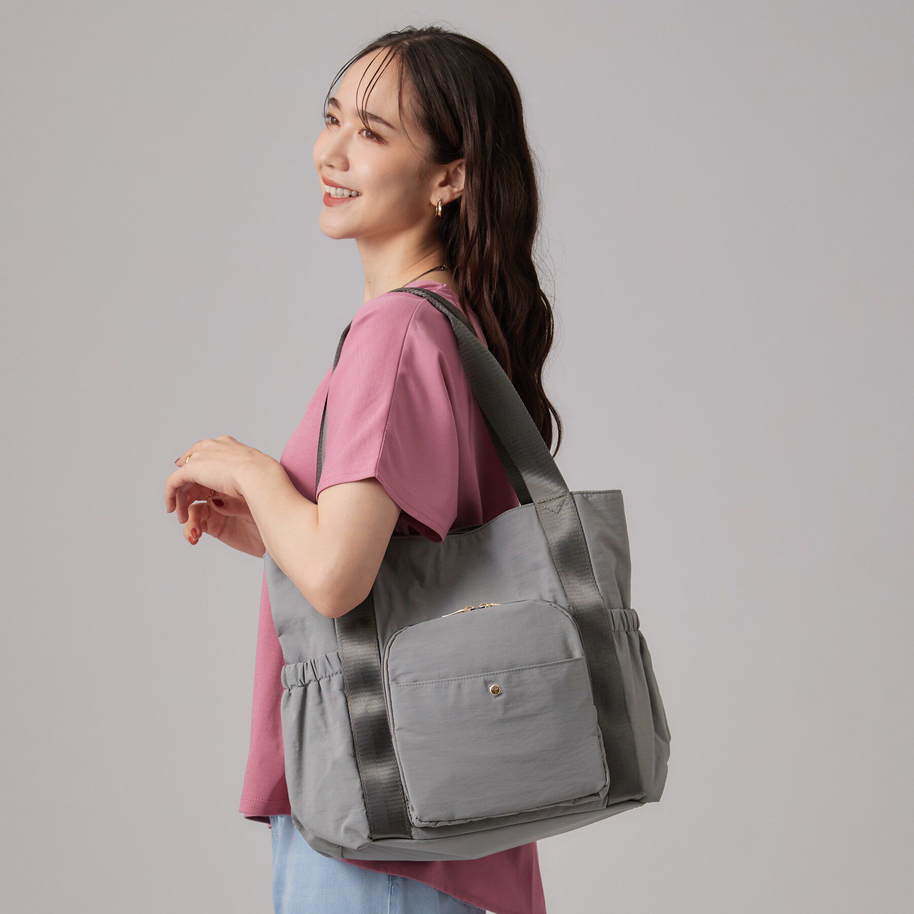 SHOO･LA･RUE「【撥水】9ポケットトートバッグ」|トートバッグ|