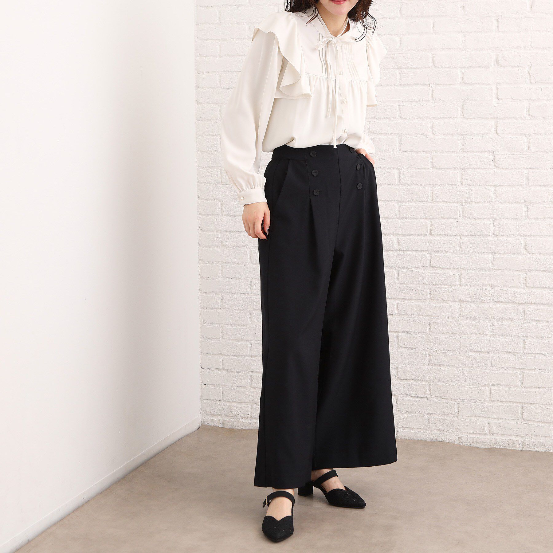 ESPERANZA「シャイニーミュールパンプス」|パンプス|