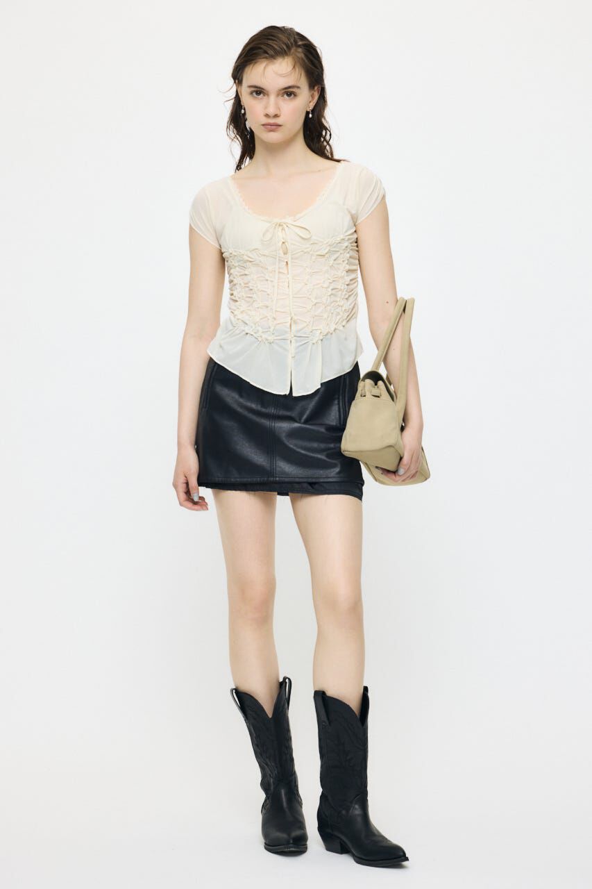 MOUSSY「RANDOM SHIRRING トップス」|Tシャツ・カットソー|