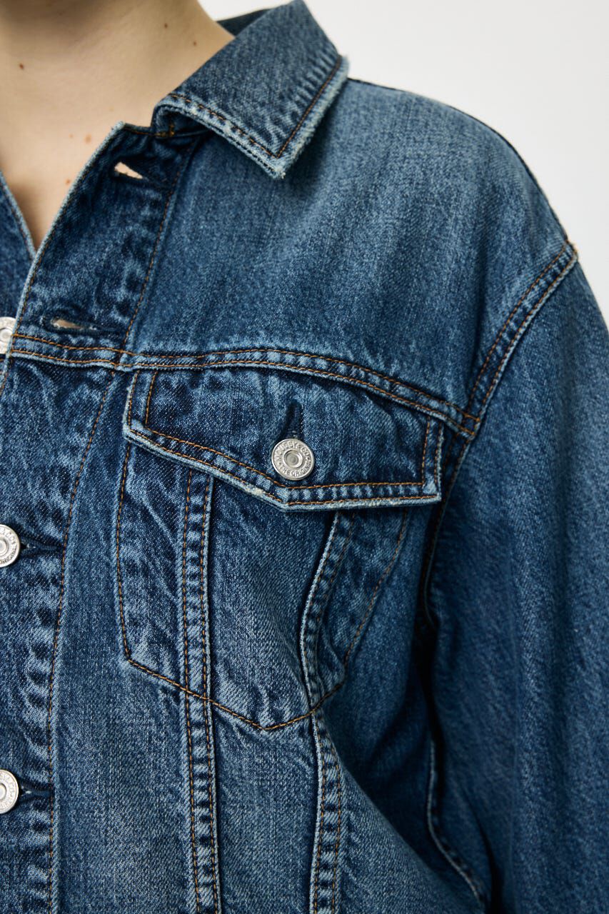 MOUSSY「TENCEL(TM) DENIM SHORT ジャケット」|デニムジャケット|