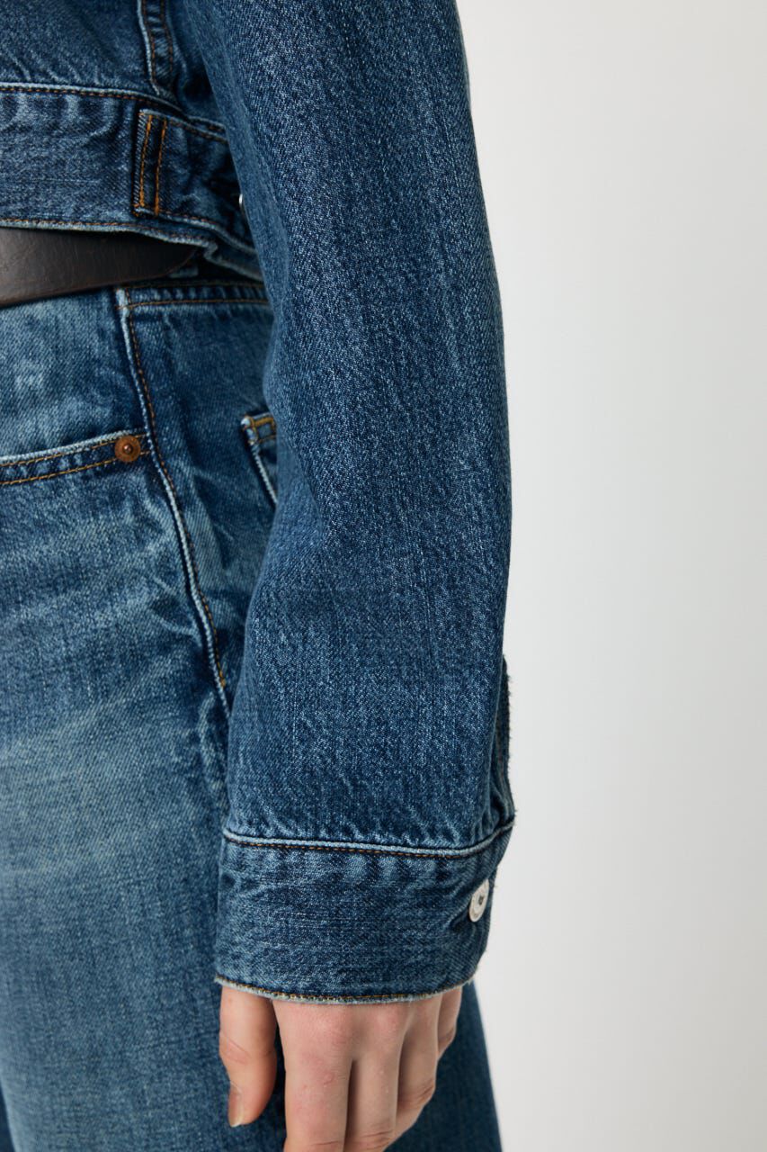 MOUSSY「TENCEL(TM) DENIM SHORT ジャケット」|デニムジャケット|