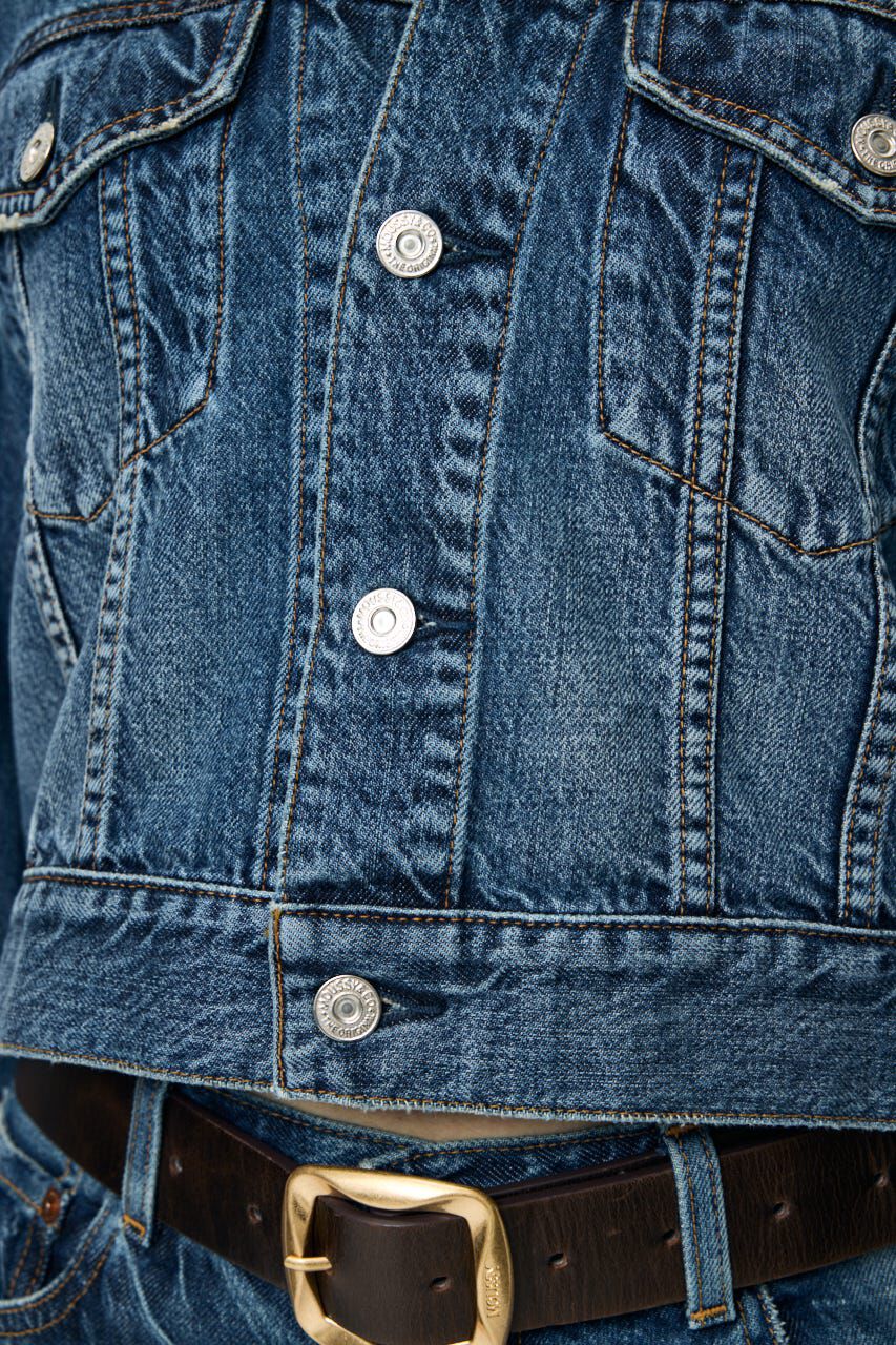 MOUSSY「TENCEL(TM) DENIM SHORT ジャケット」|デニムジャケット|