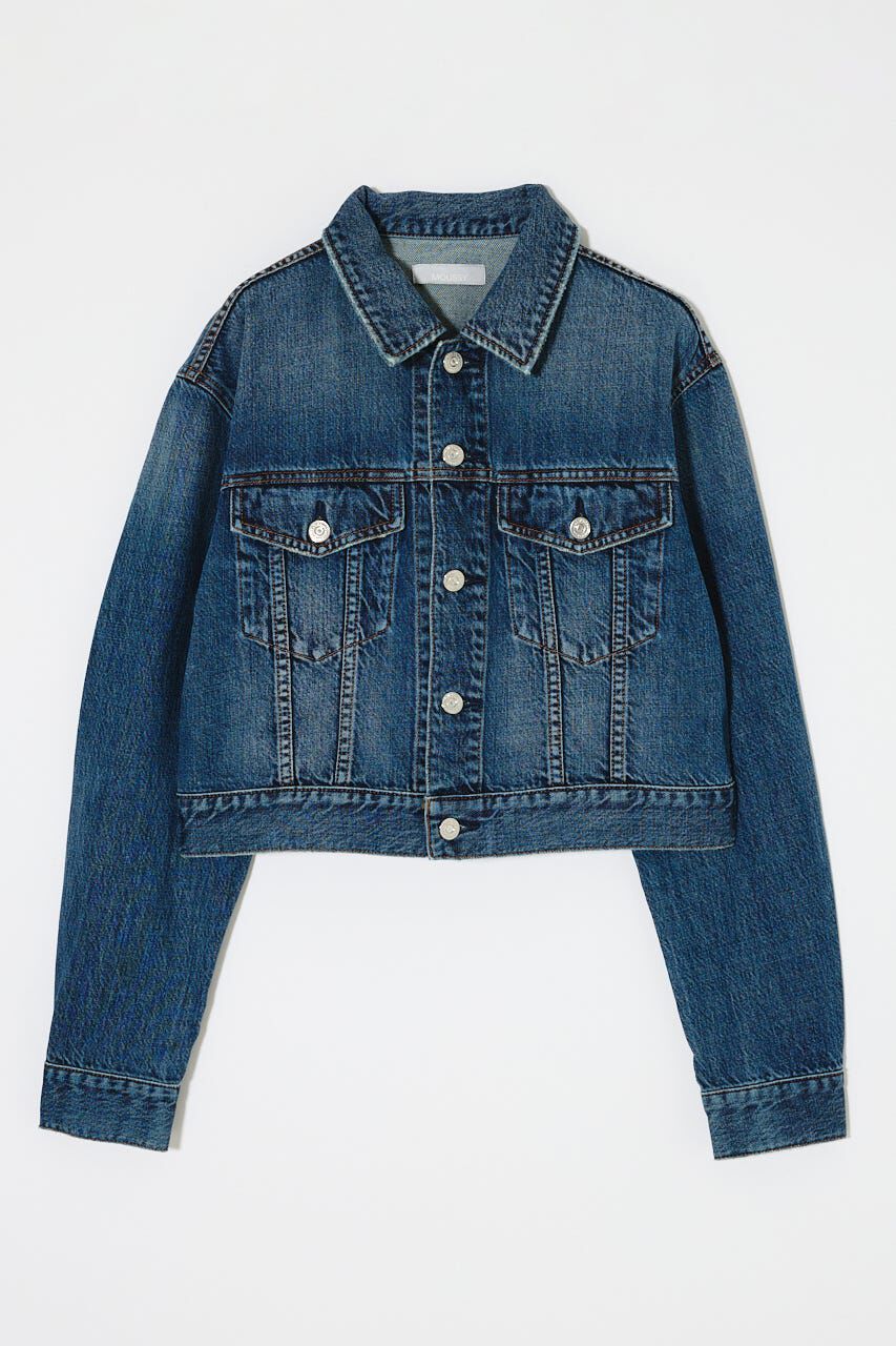 MOUSSY「TENCEL(TM) DENIM SHORT ジャケット」|デニムジャケット|